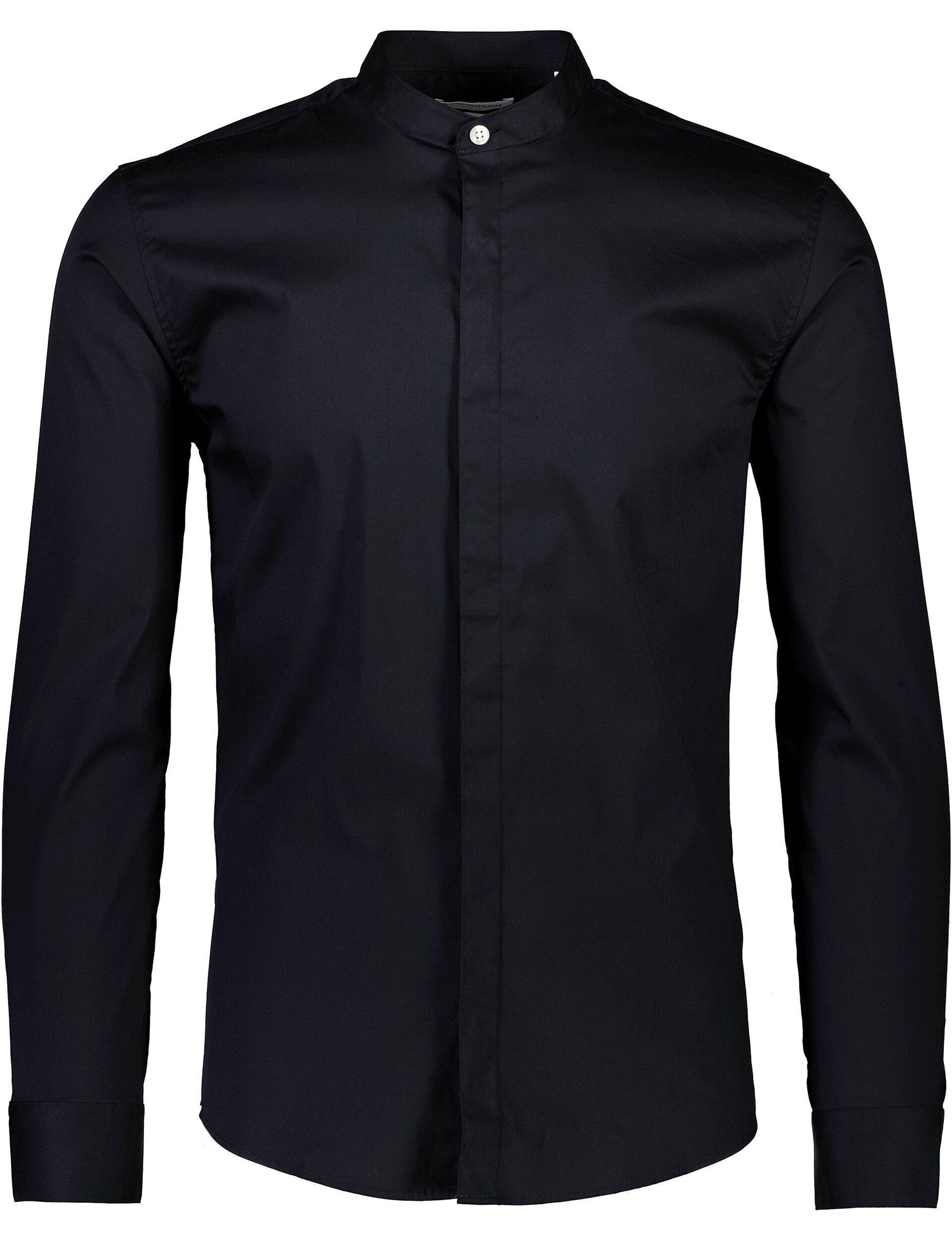 Business casual overhemd Business casual overhemd Zwart 30-203172A