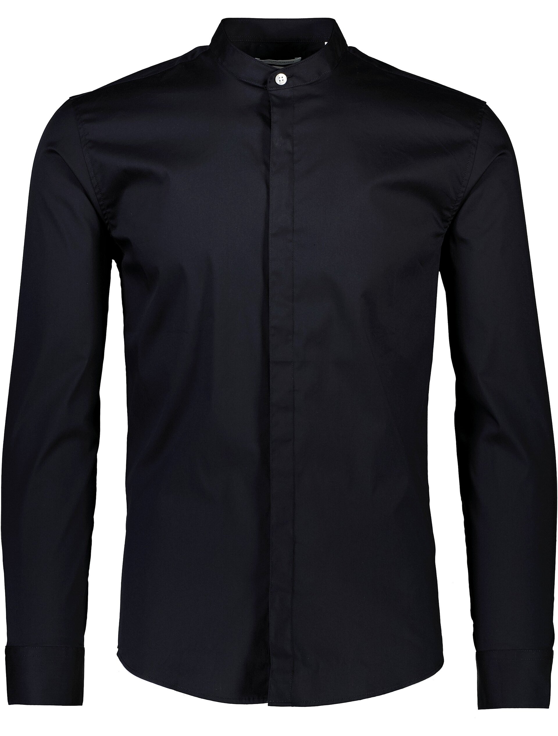 Lindbergh Business casual overhemd zwart / black