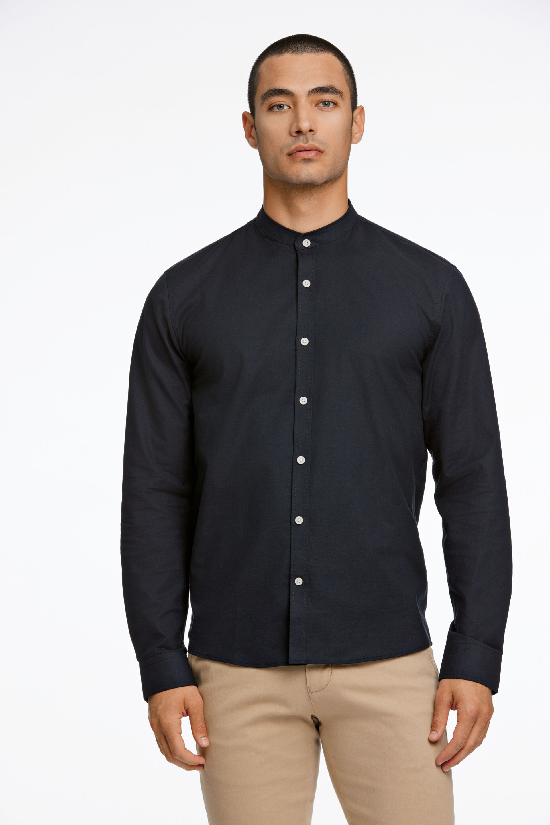 Oxford overhemd Oxford overhemd Zwart 30-203174A