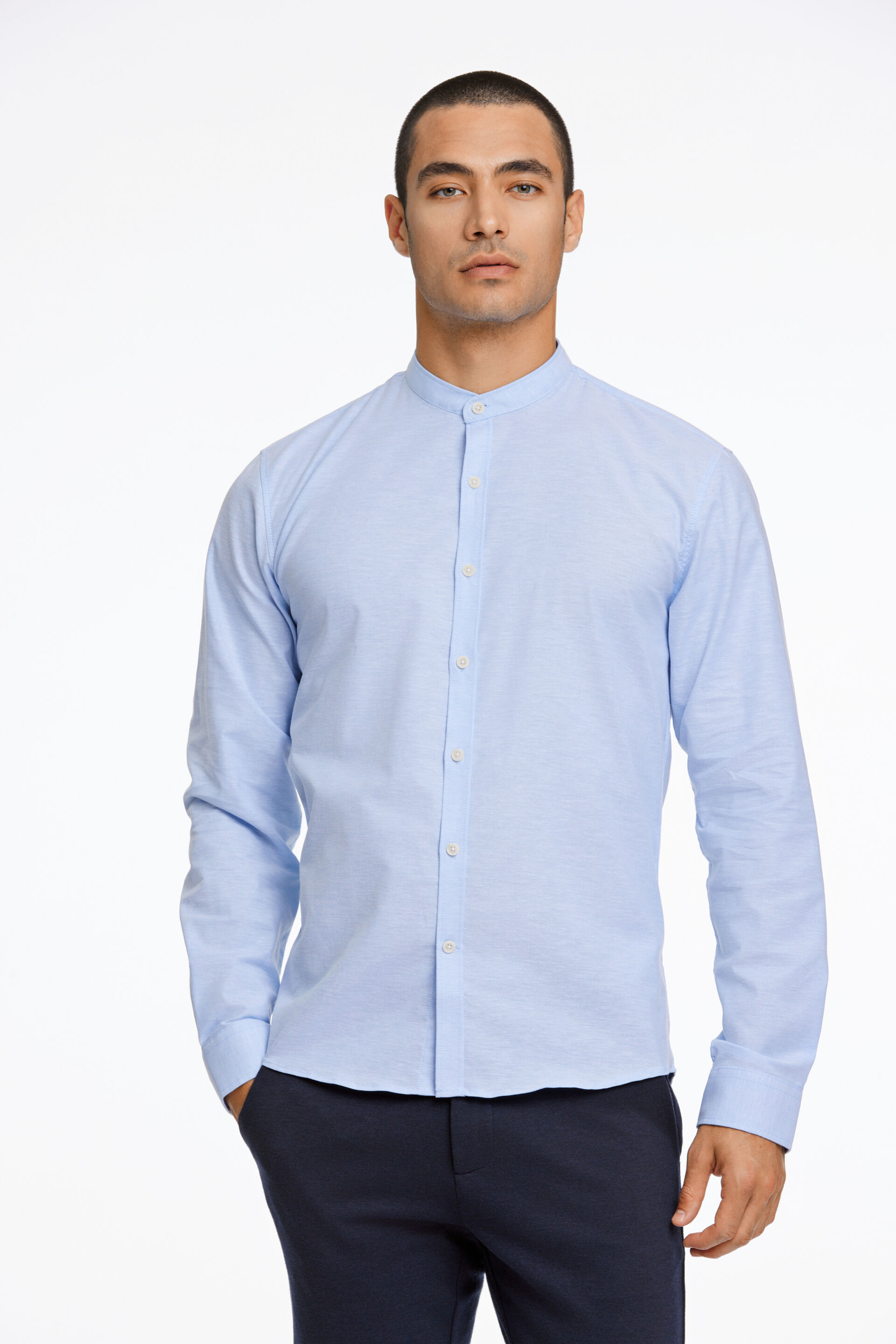 Oxford overhemd Oxford overhemd Blauw 30-203174A