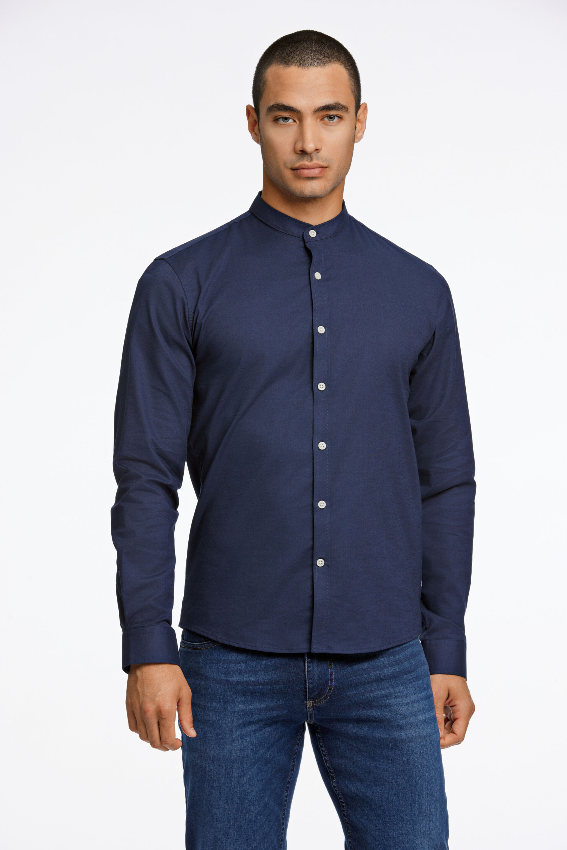 Oxford overhemd Oxford overhemd Blauw 30-203174A