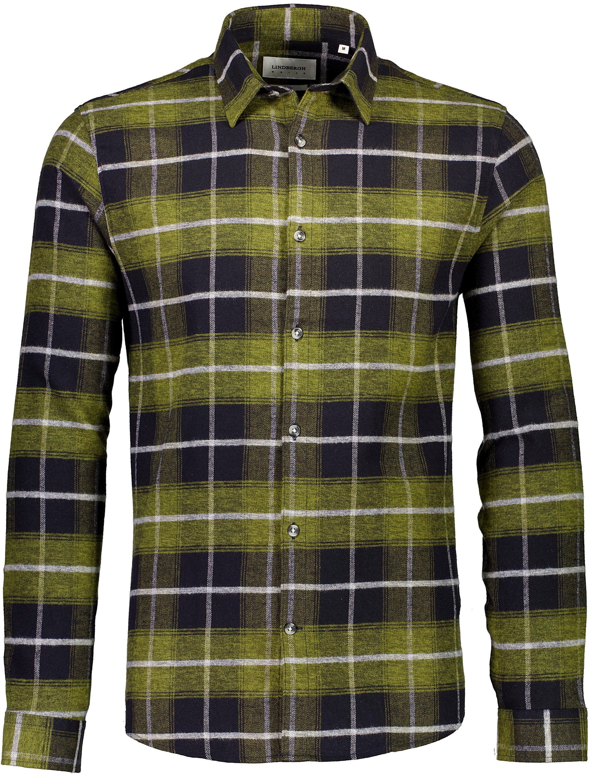 Lindbergh Flannel shirt green / army