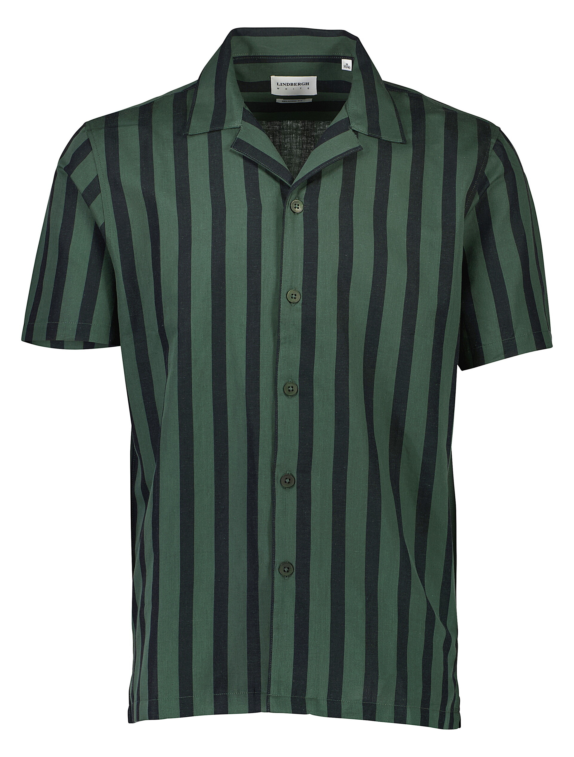 Lindbergh Linen shirt green / army