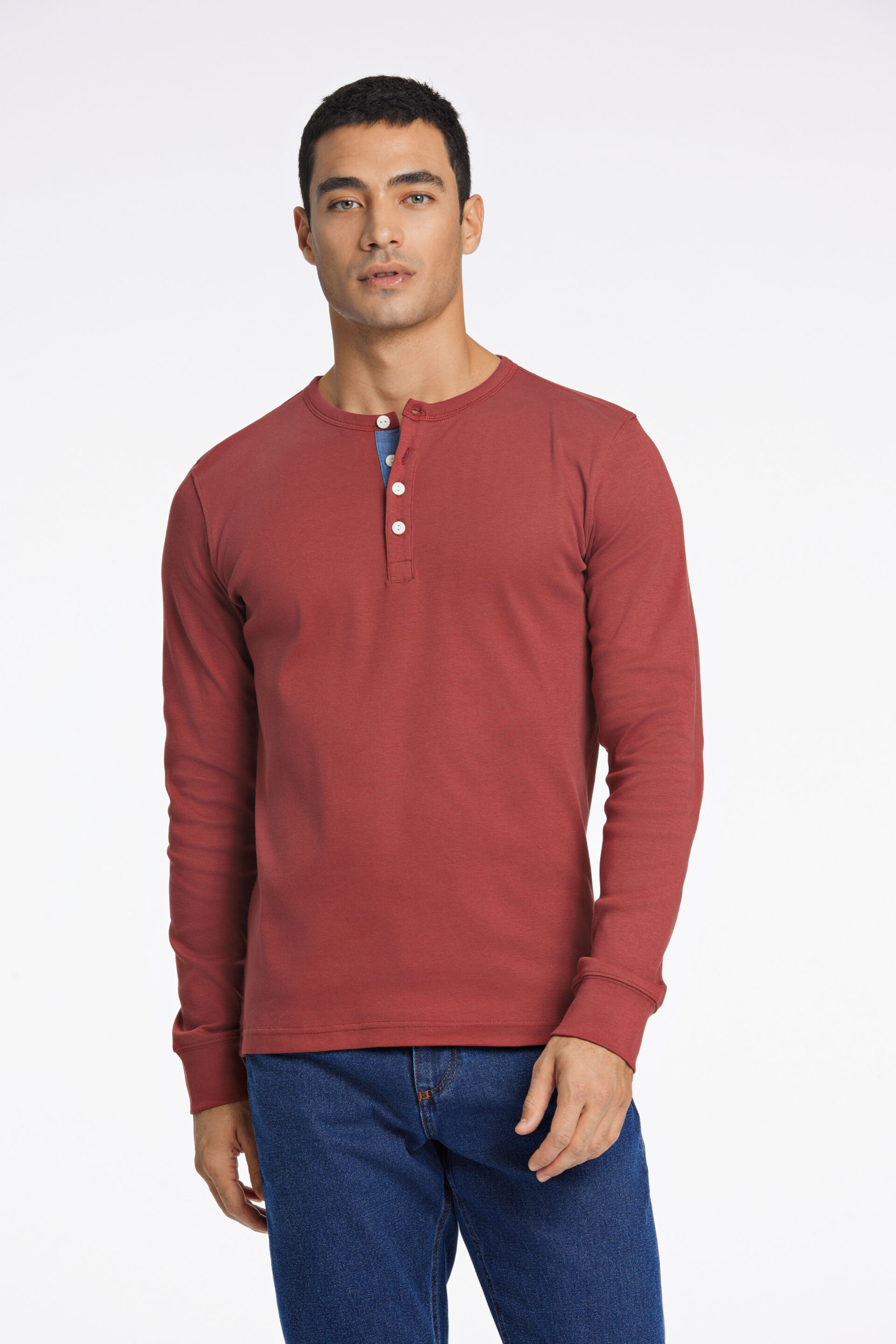 Henley shirt Henley shirt Röd 30-420095