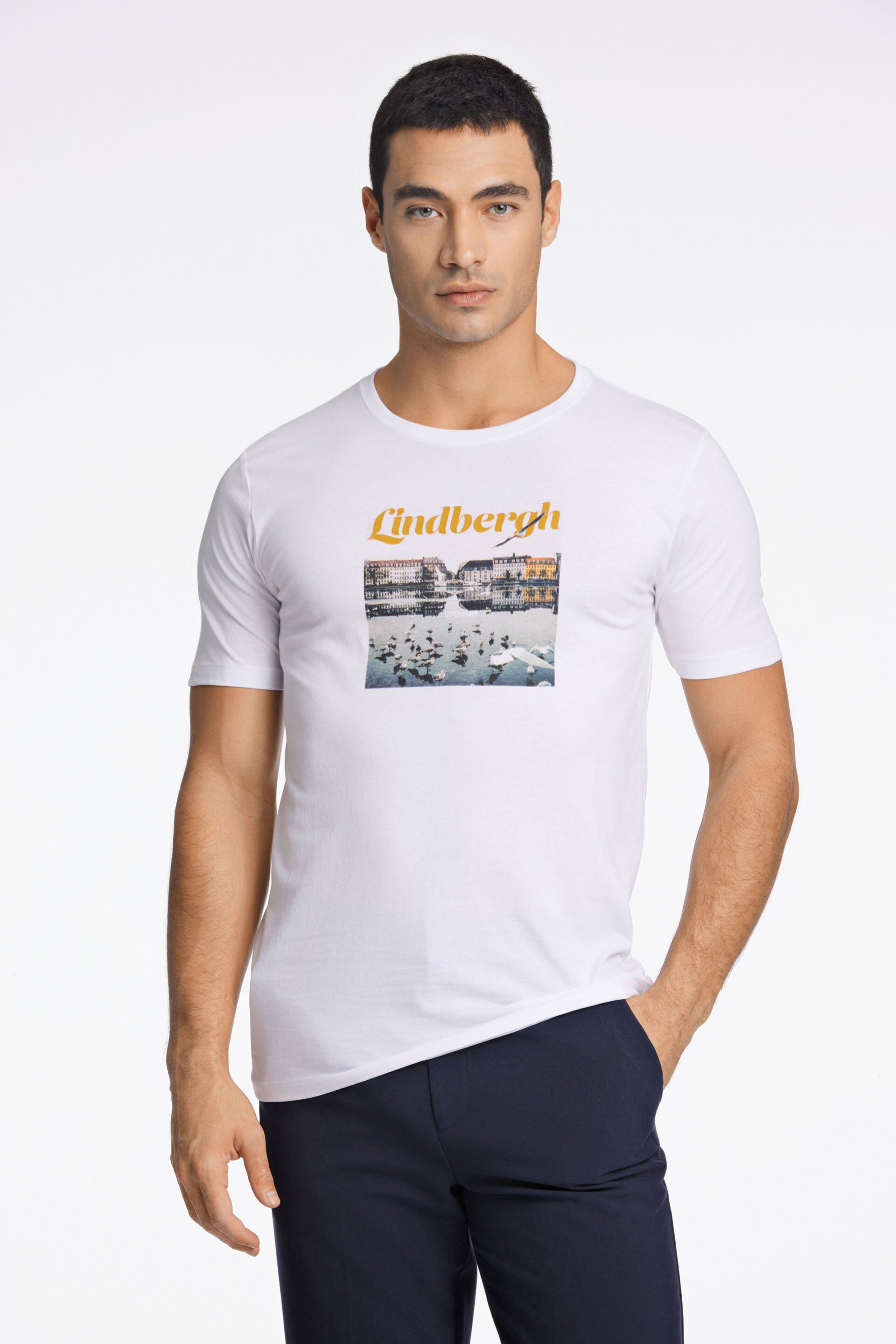 Lindbergh  T-shirt Hvid 30-400244