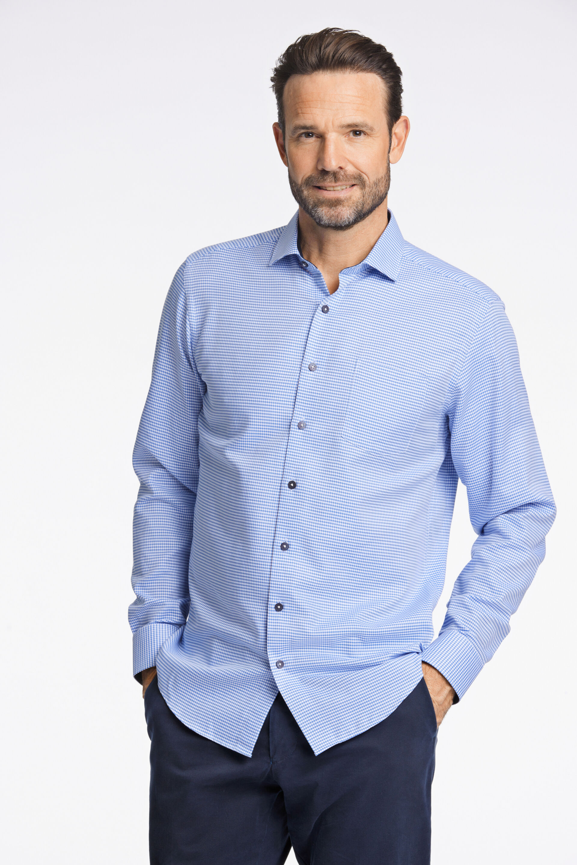 Jack's  Business casual skjorte Blå 3-220178