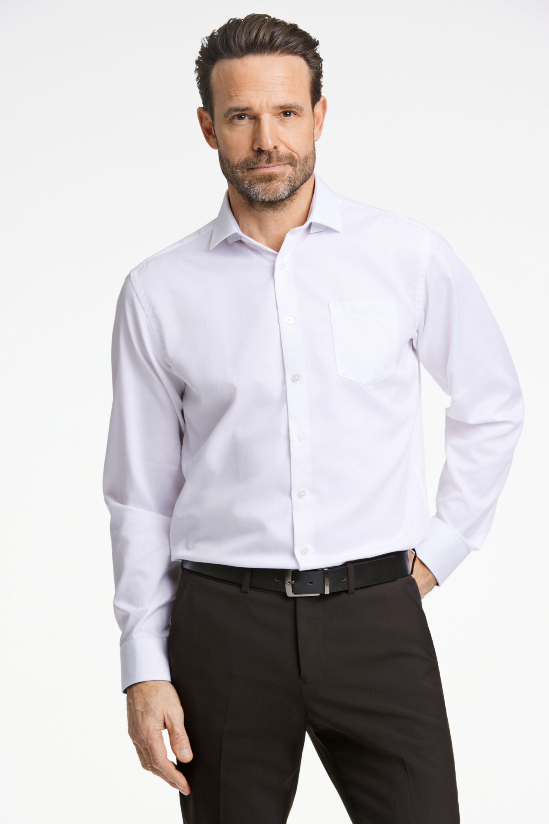 Jack's  Business casual skjorte Hvid 3-220170