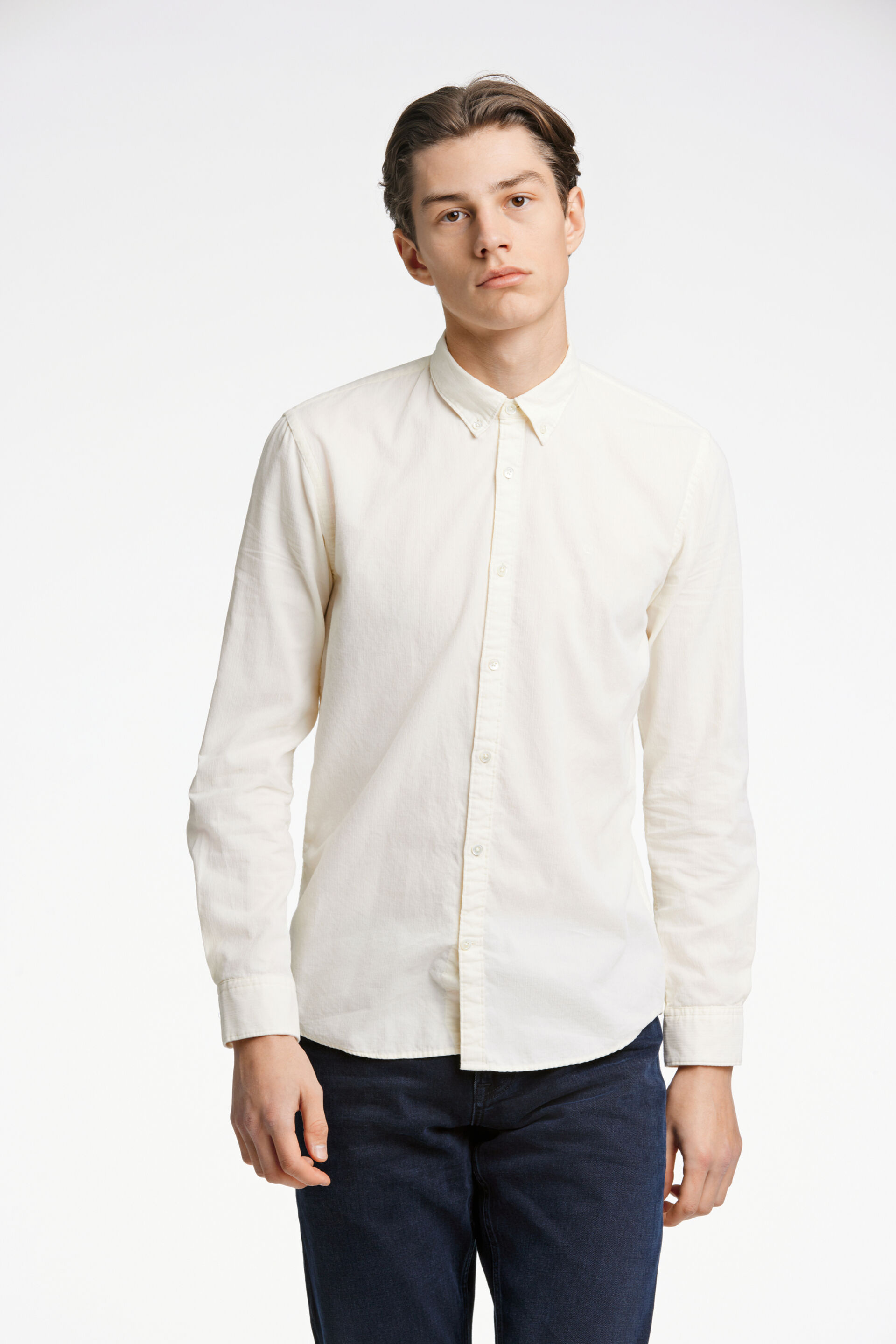 Junk de Luxe  Fløjlsskjorte Hvid 60-205016