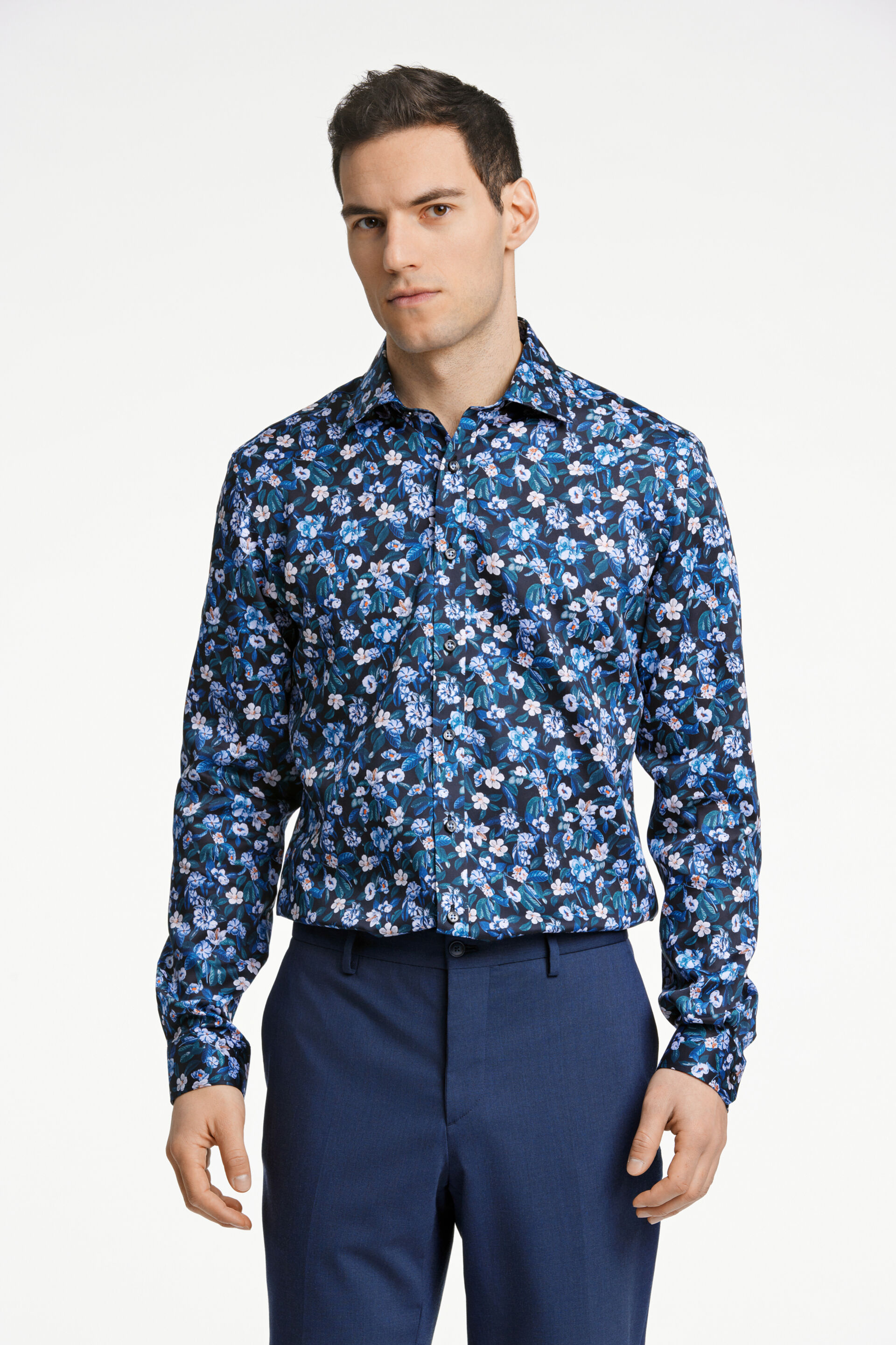 Business casual overhemd Business casual overhemd Blauw 30-242170