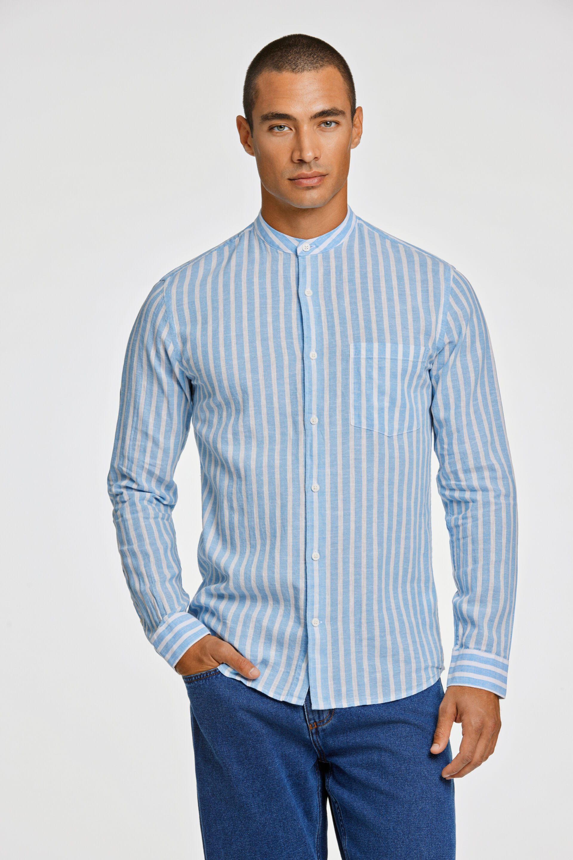 Linen shirt Linen shirt Blue 30-203492