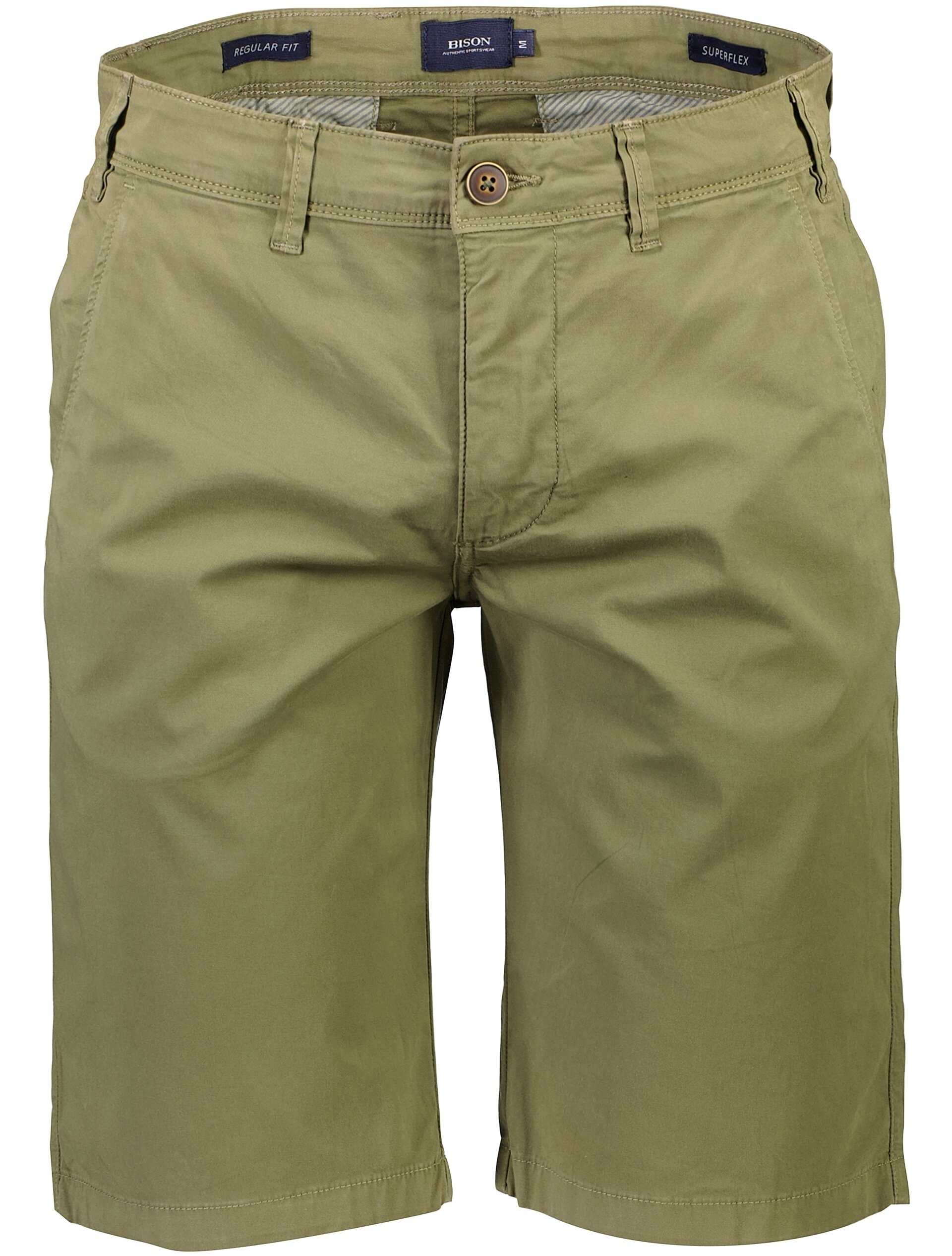 Bison Chino shorts grøn / army