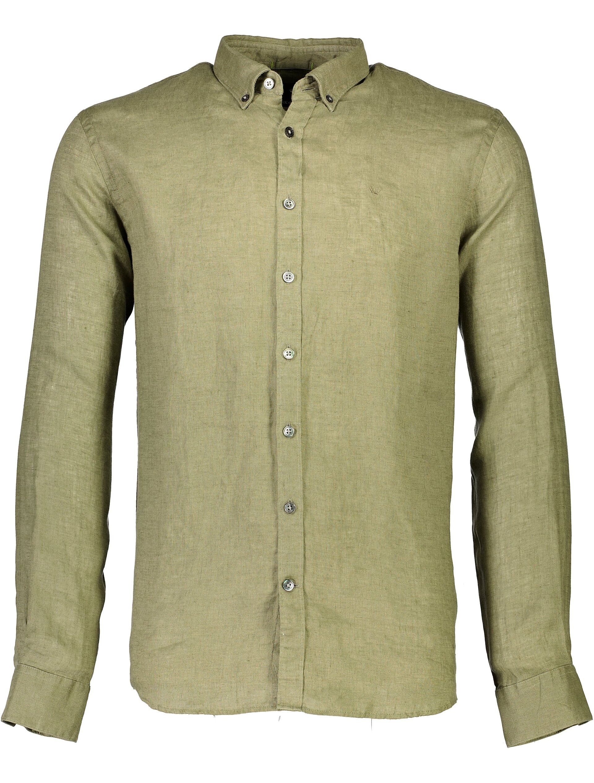 Junk de Luxe Linen shirt green / lt dusty army