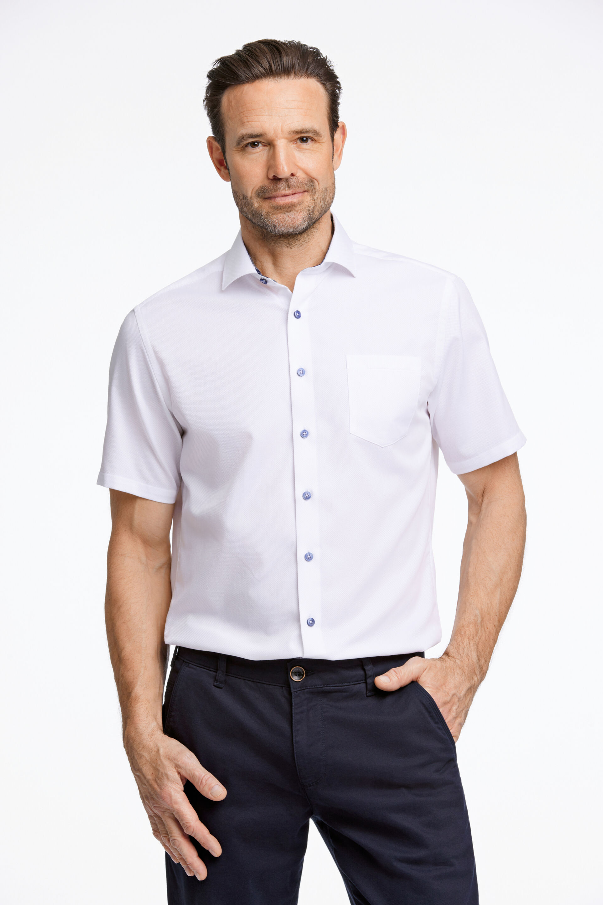 Jack's  Business casual skjorte Hvid 3-220203