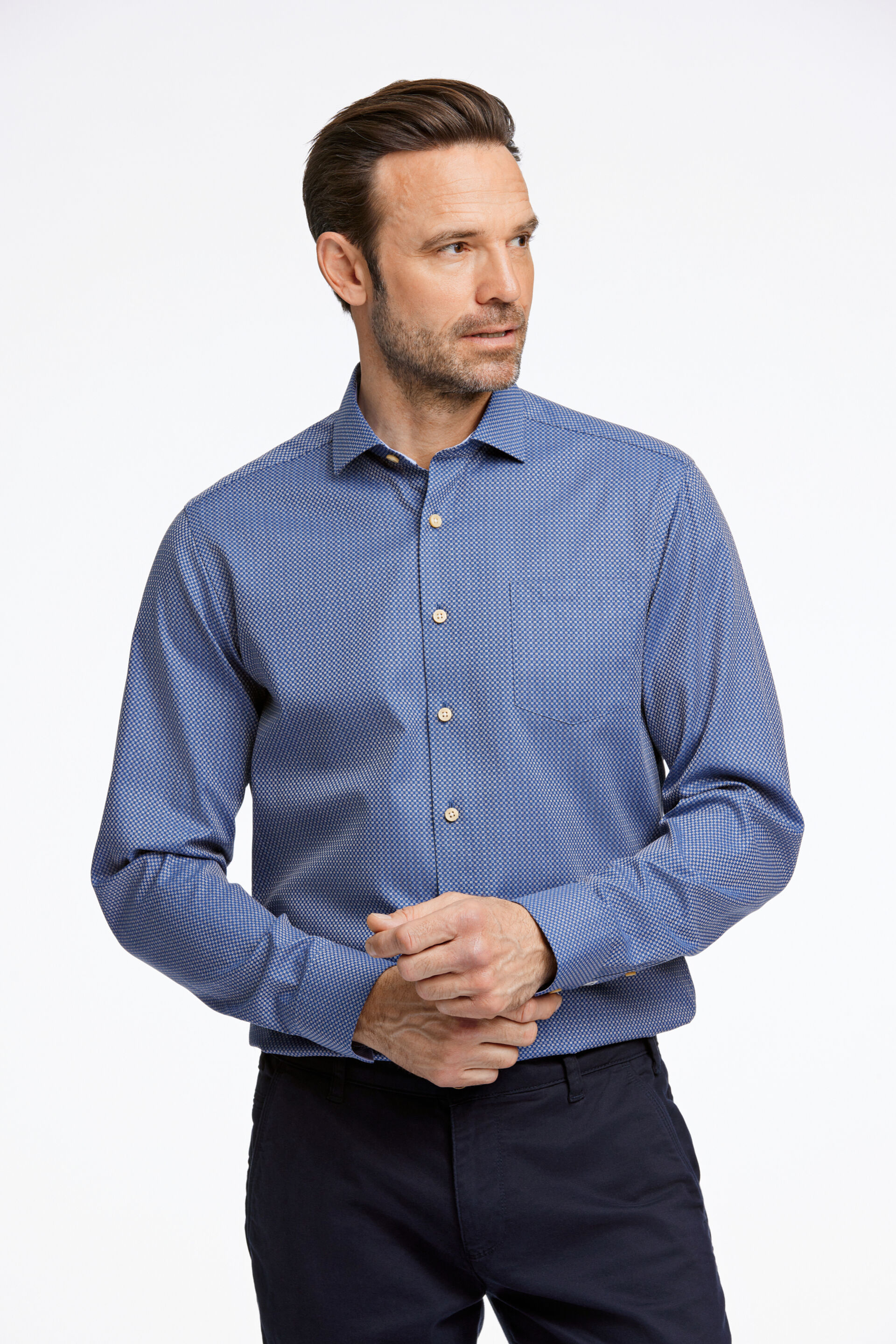 Morgan  Business casual skjorte Blå 75-220184