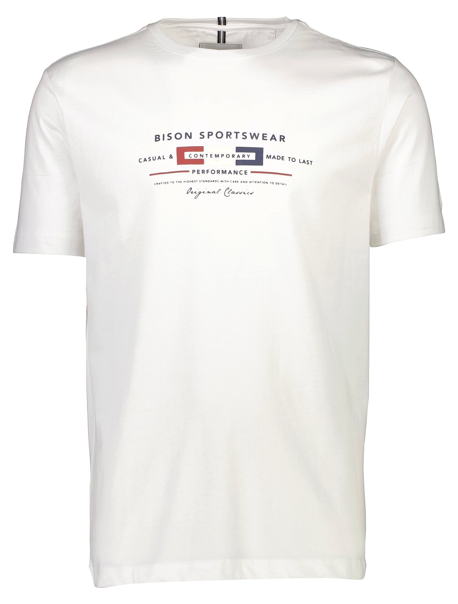 Bison  T-shirt Hvid 80-400115PLUS