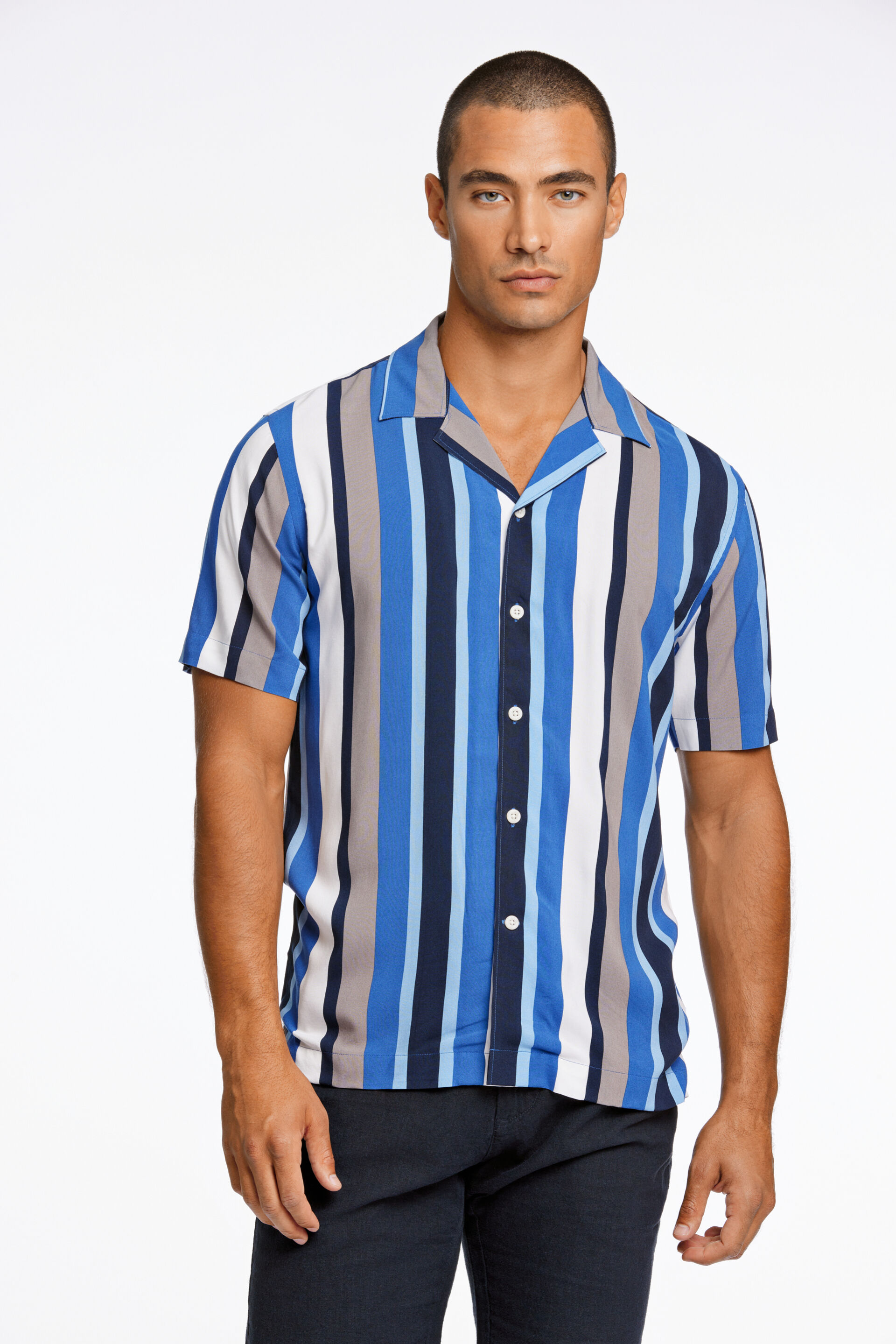 Casual overhemd Casual overhemd Blauw 30-203557