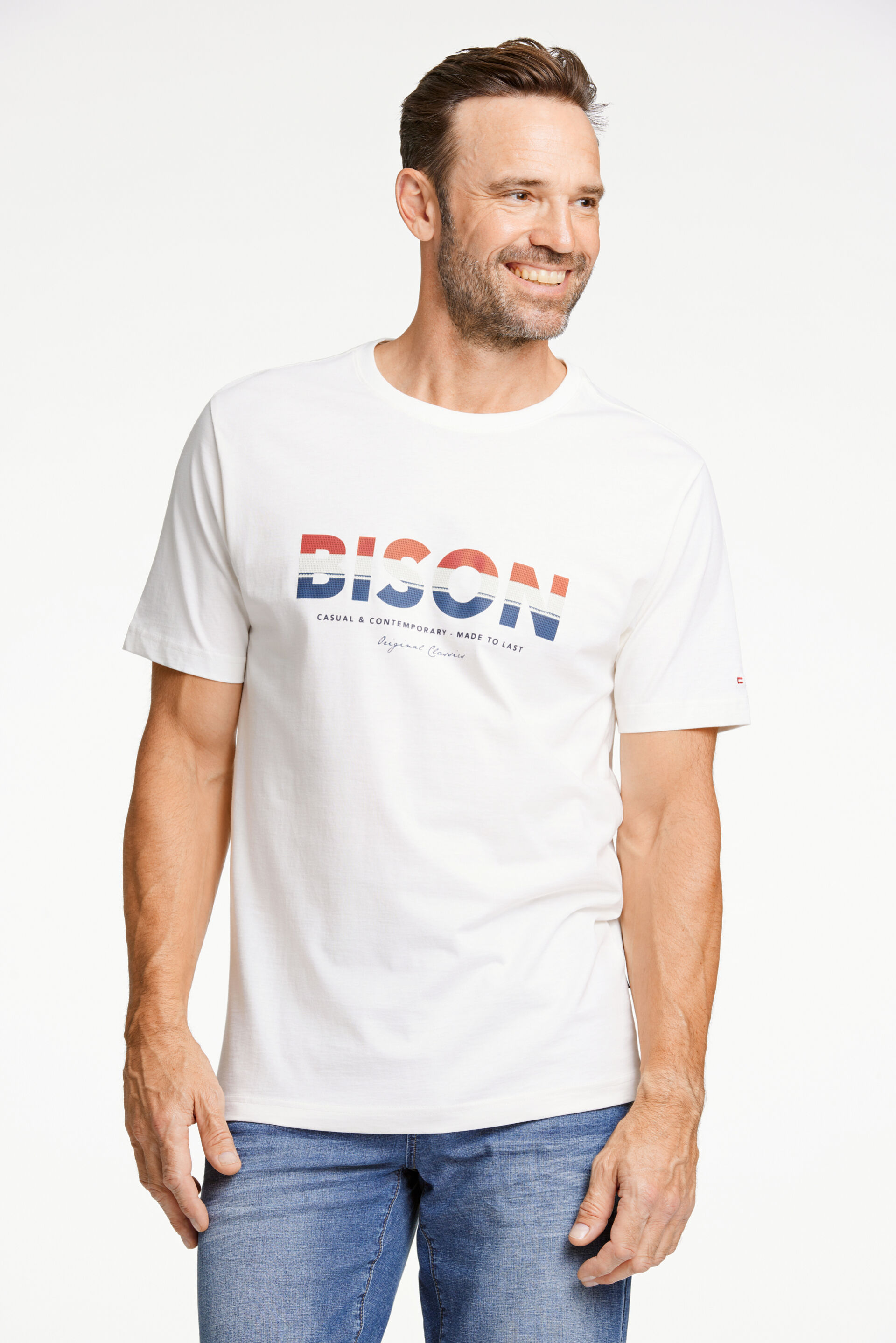 Bison  T-shirt Hvid 80-400113