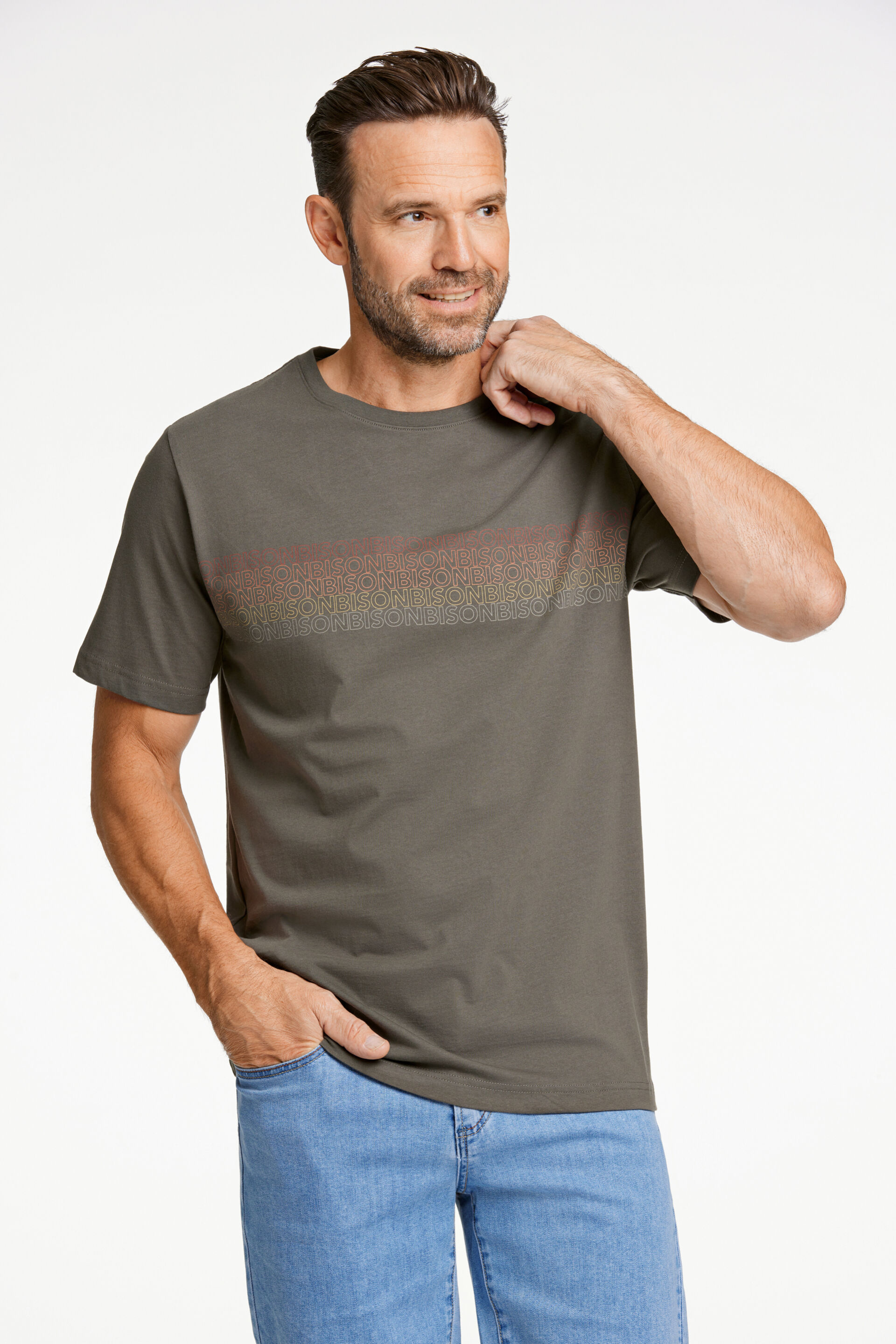 Bison  T-shirt Grøn 80-400112