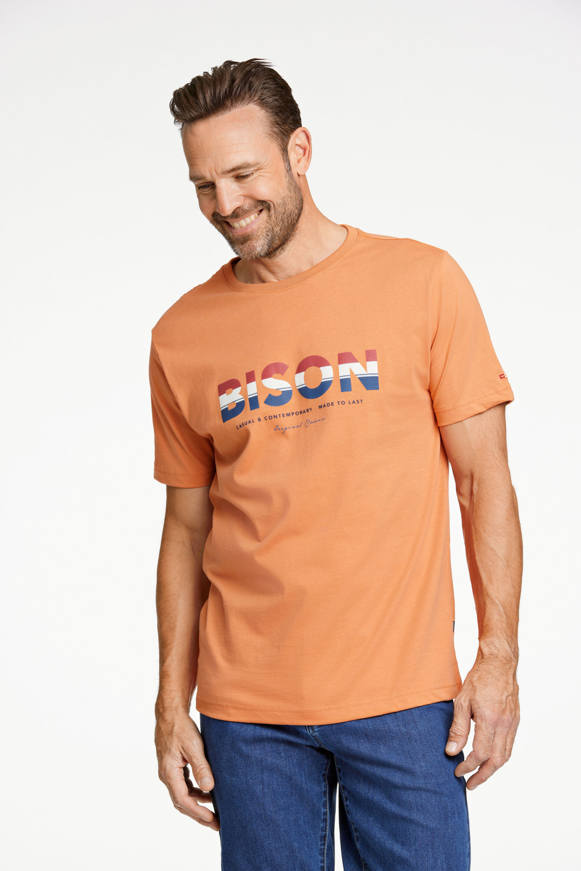 Bison  T-shirt Orange 80-400113
