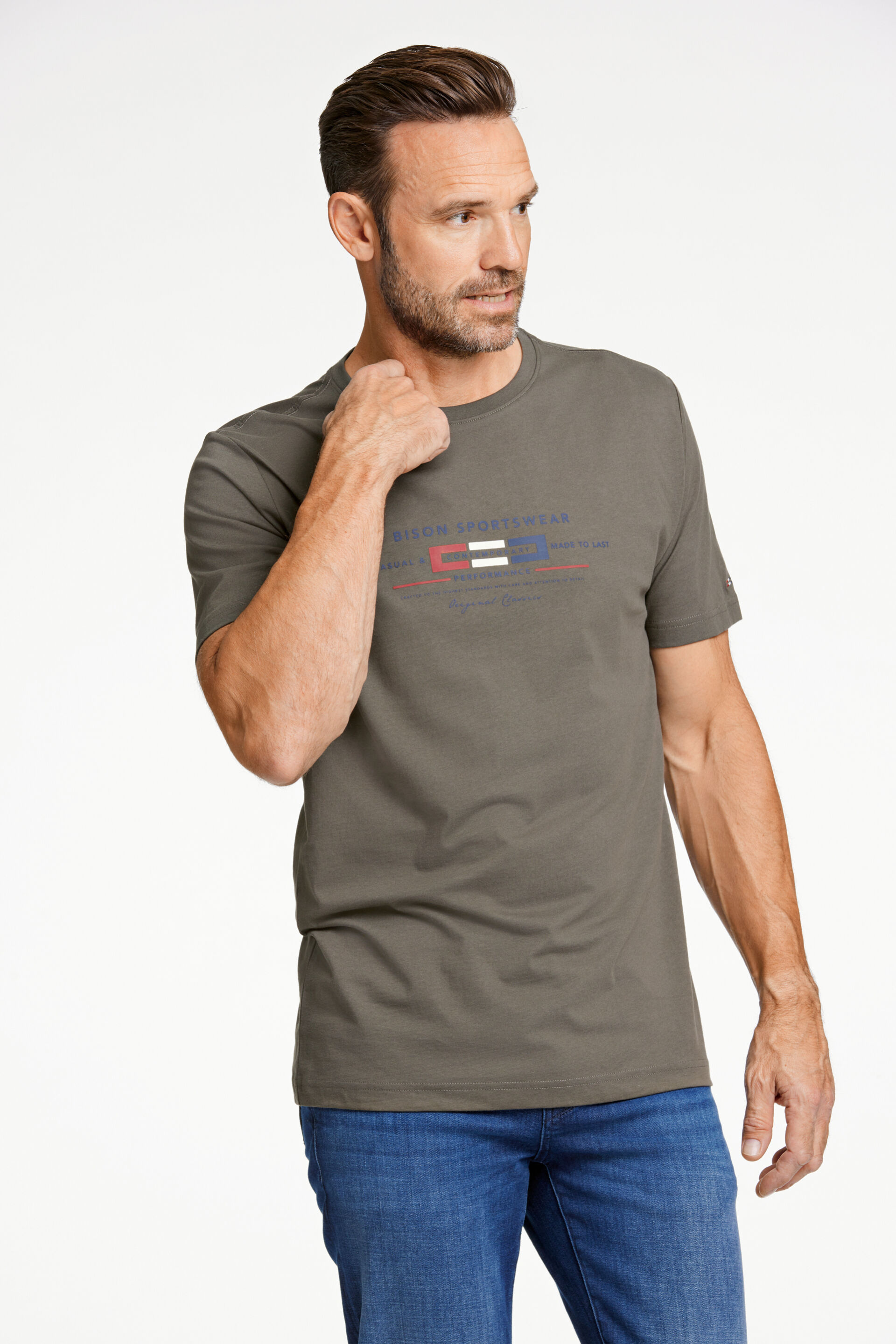 Bison  T-shirt Grøn 80-400115