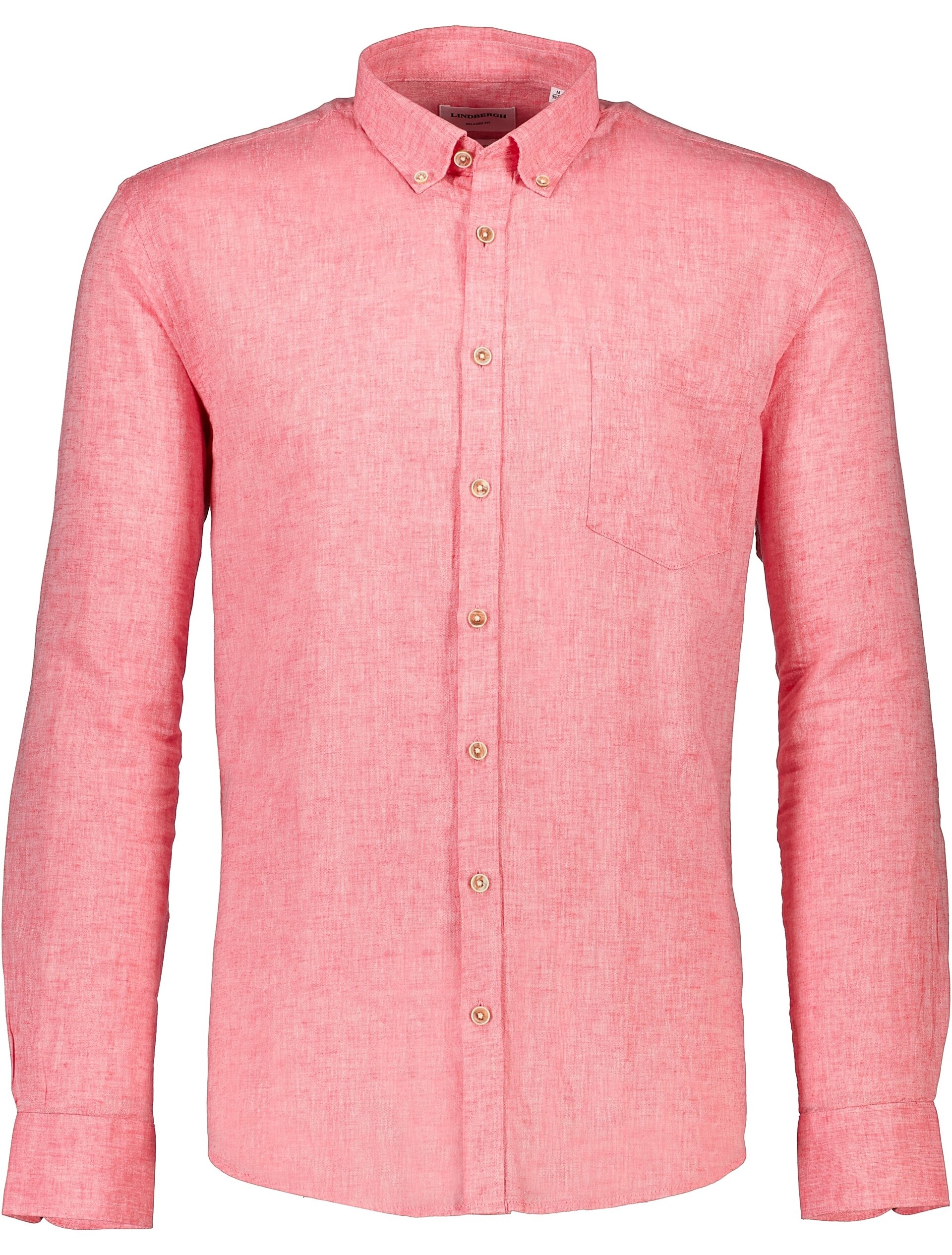 Lindbergh Linen shirt red / pink