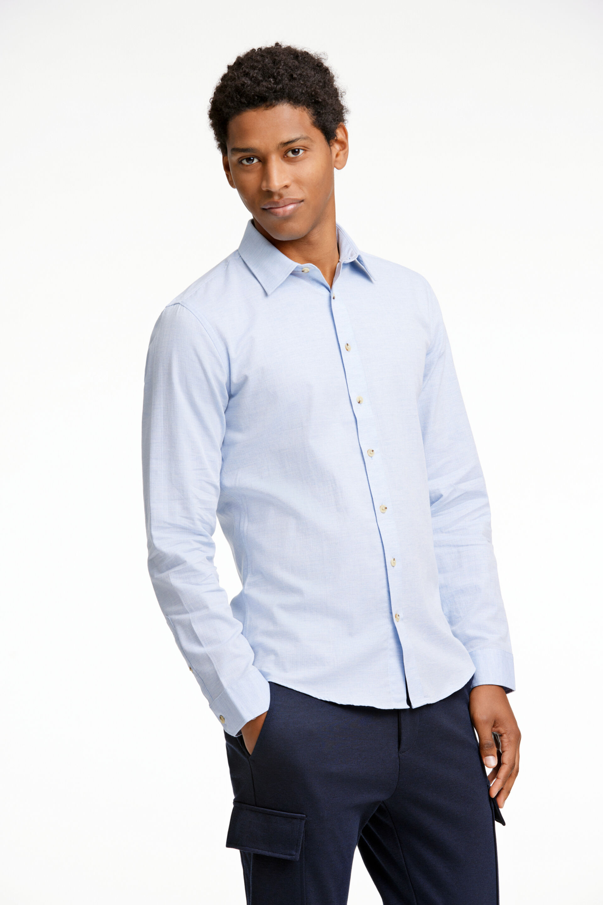 Casual skjorte Casual skjorte Blå 30-203524A