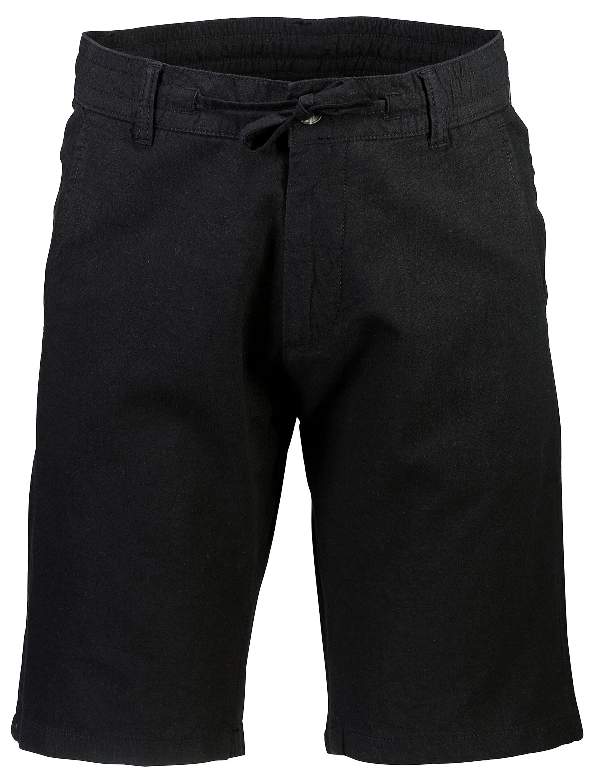 Lindbergh Linen shorts black / black
