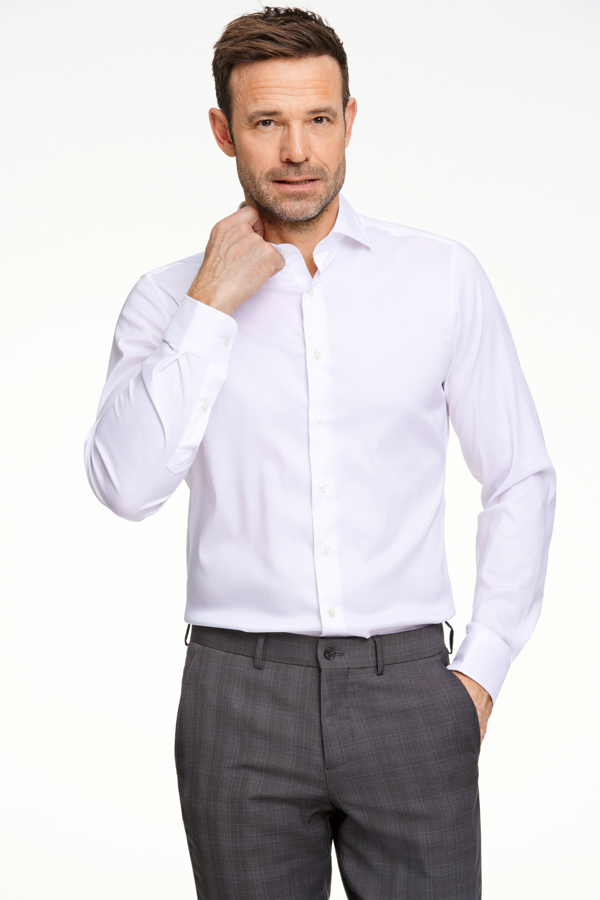 Eterna  Business casual skjorte Hvid 90-201074