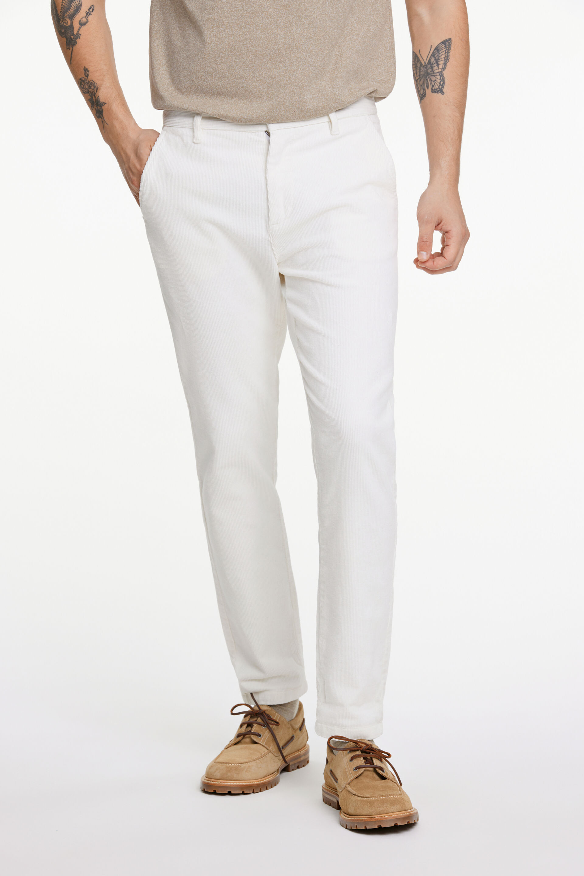 Corduroy trousers Corduroy trousers White 30-01022