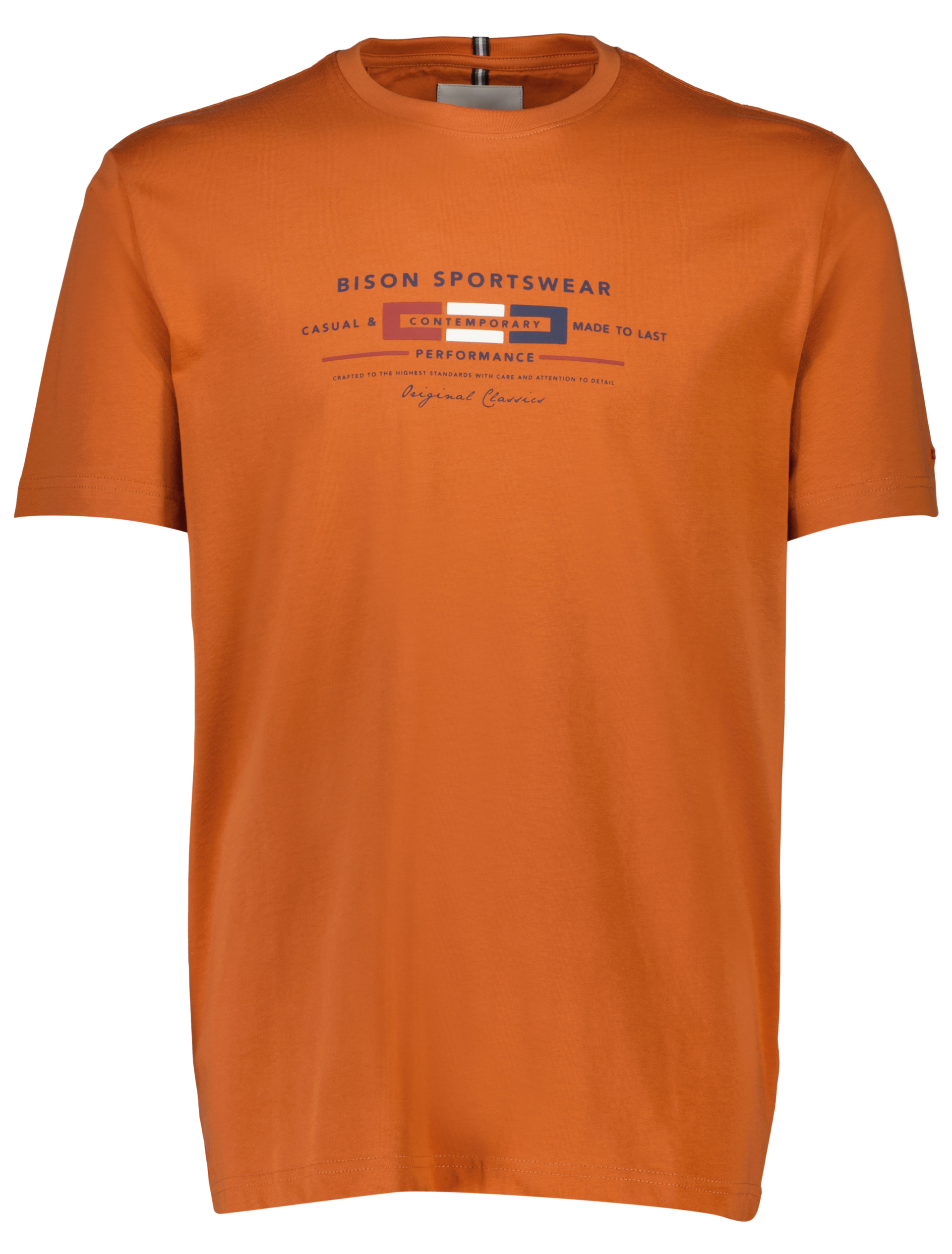 Bison T-shirt orange / orange