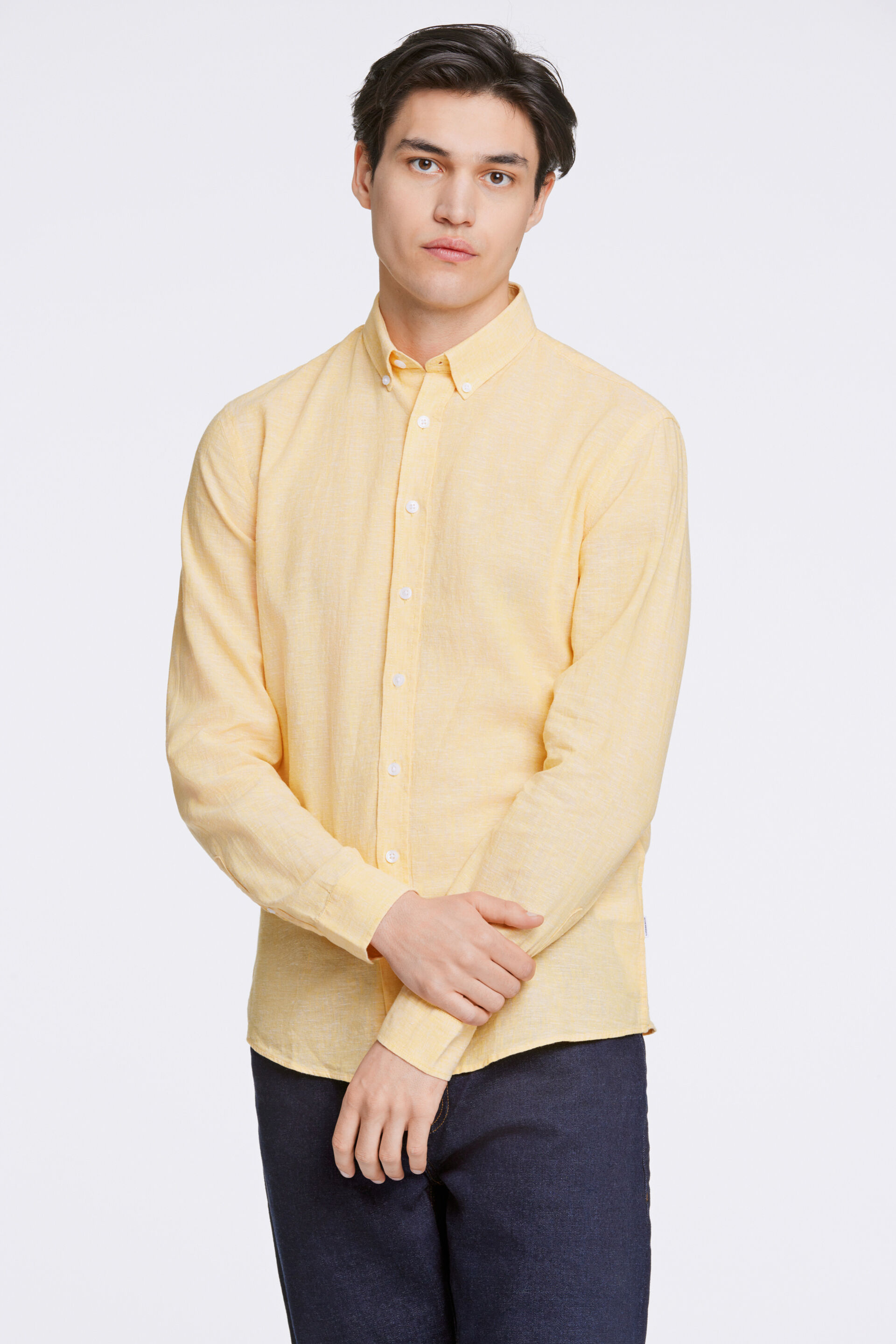 Linen shirt Linen shirt Yellow 30-203344