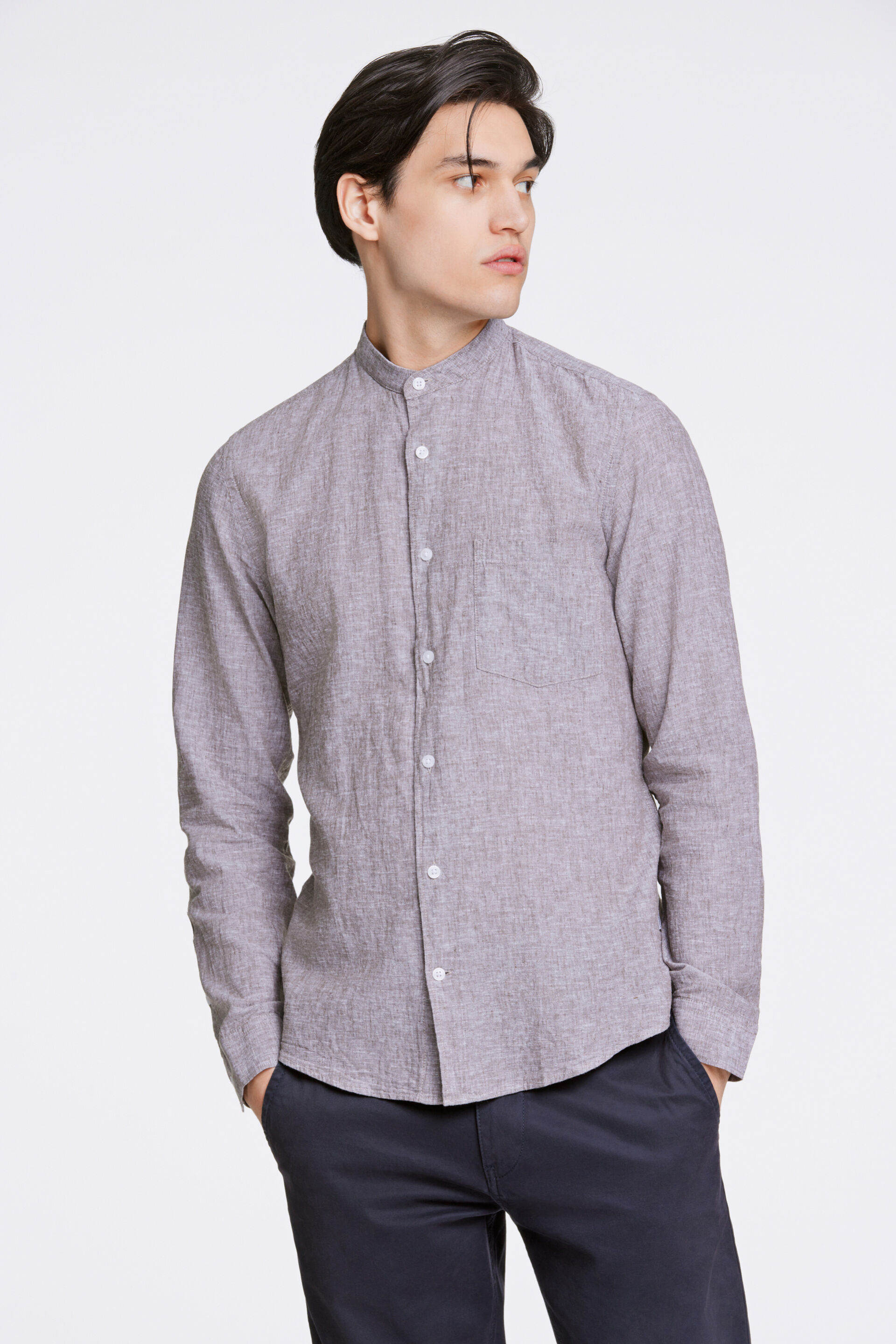 Linen shirt Linen shirt Grey 30-203344A