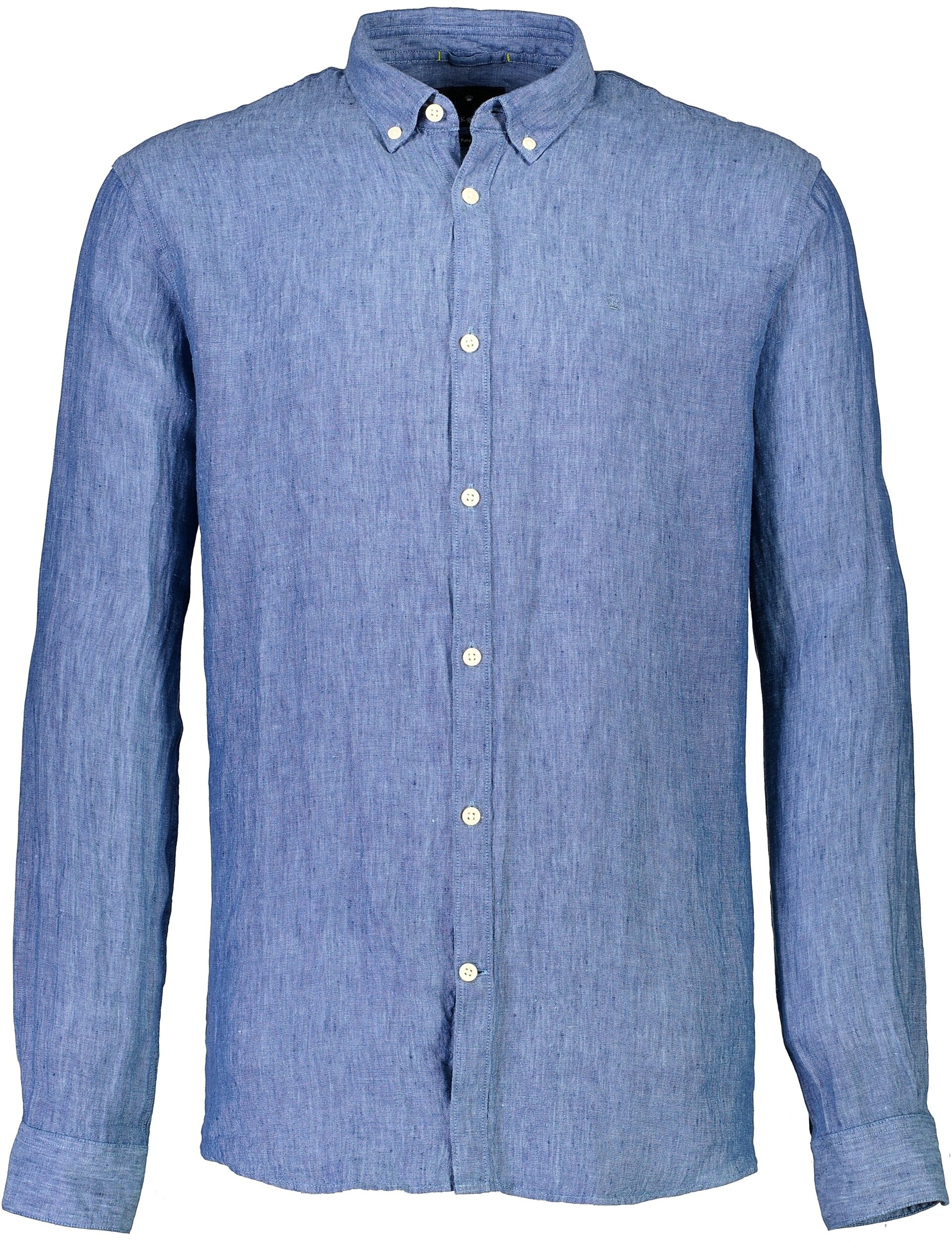 Junk de Luxe Linen shirt blue / blue mel