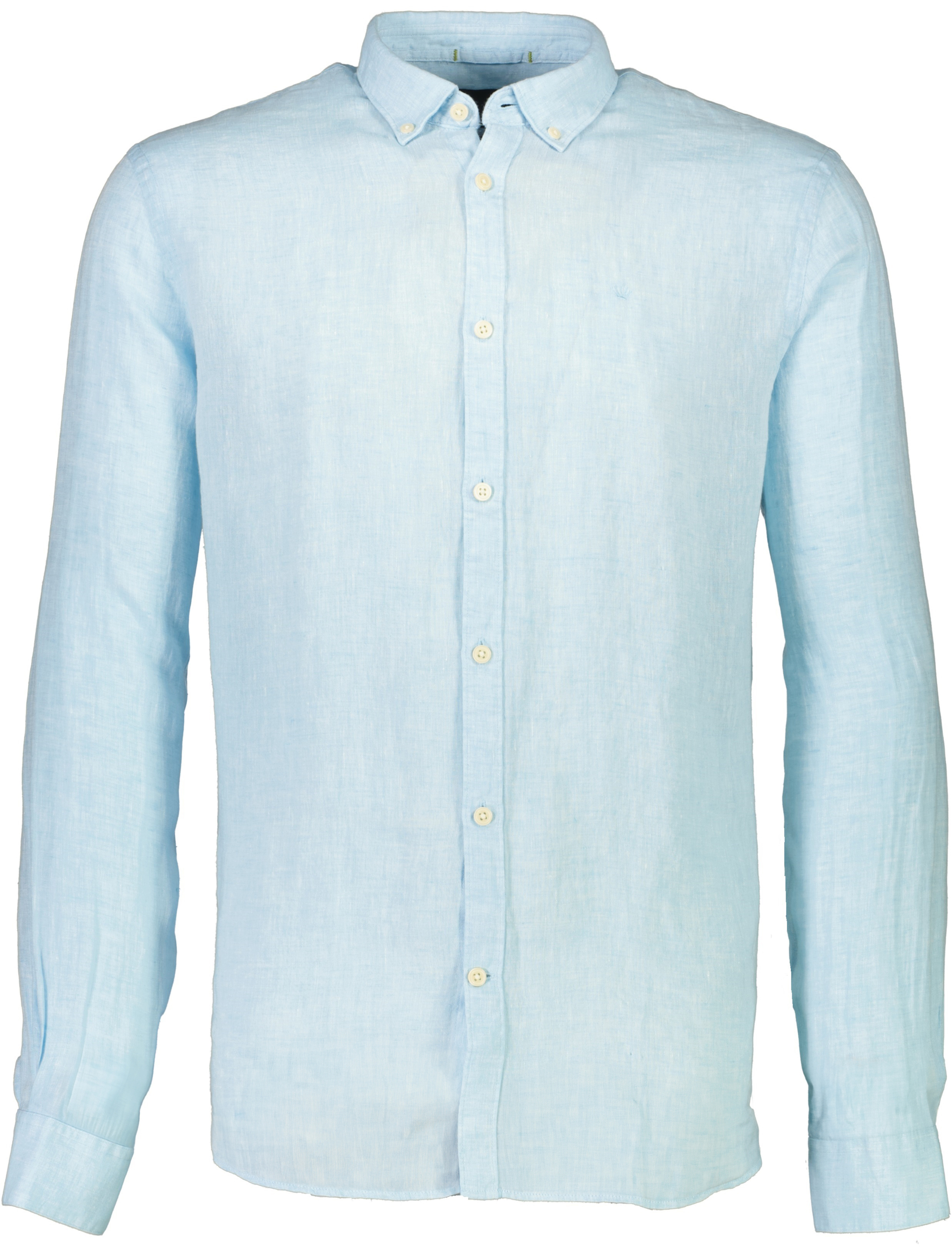 Junk de Luxe Linen shirt blue / lt turquoise mel