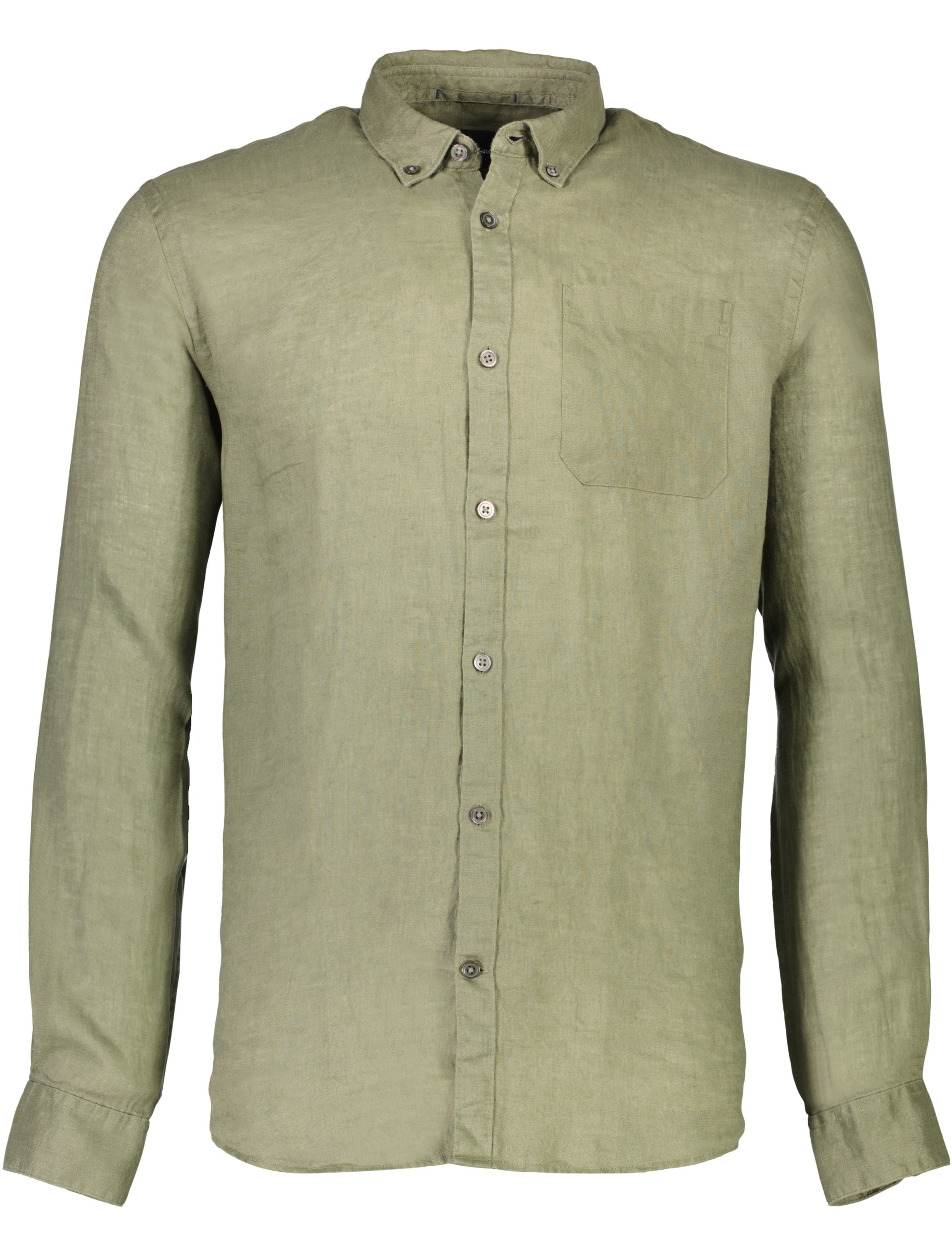 Lindbergh Linen shirt green / lt dusty army