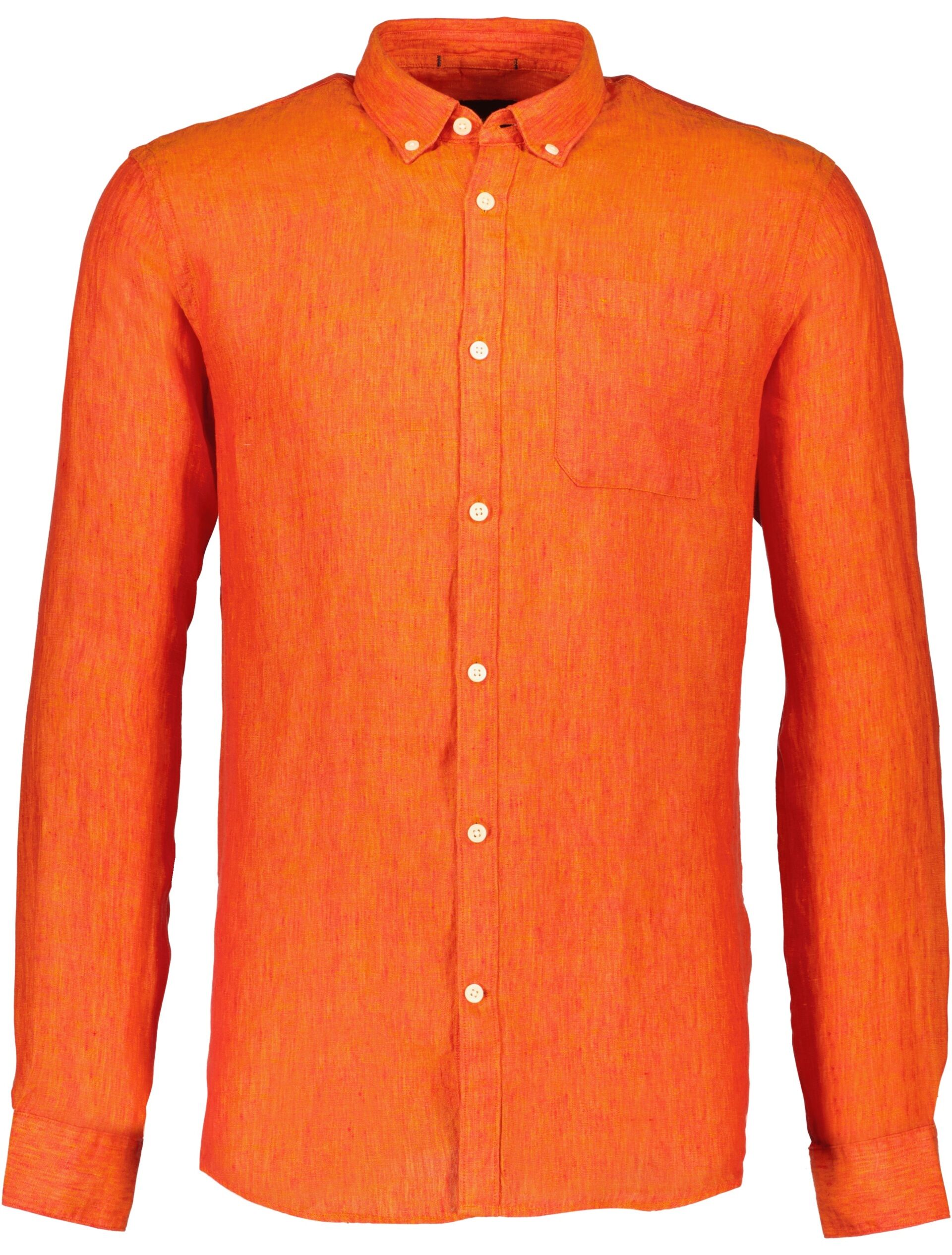 Hørskjorte Hørskjorte Orange 30-222034