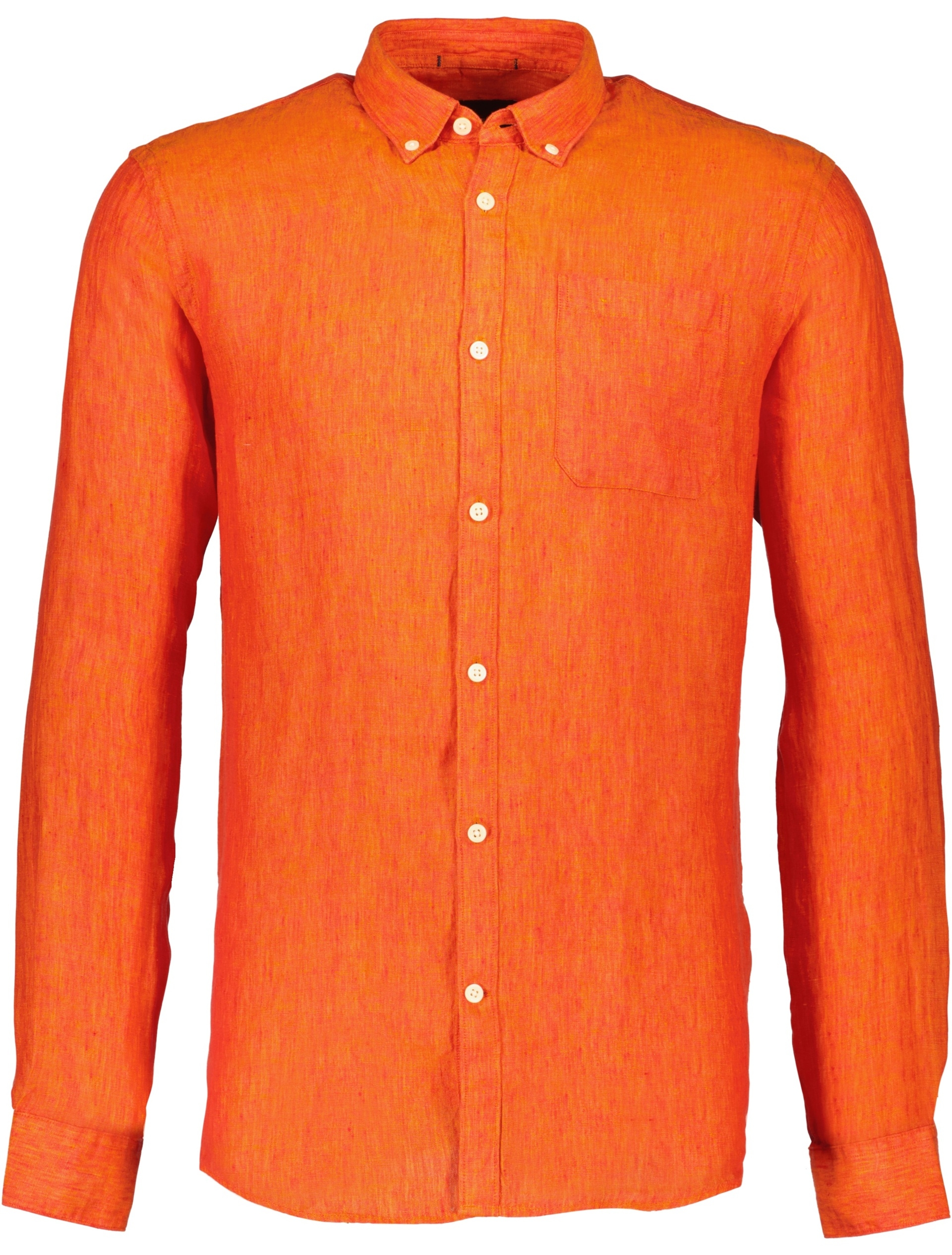 Lindbergh Linnen overhemd oranje / orange mel