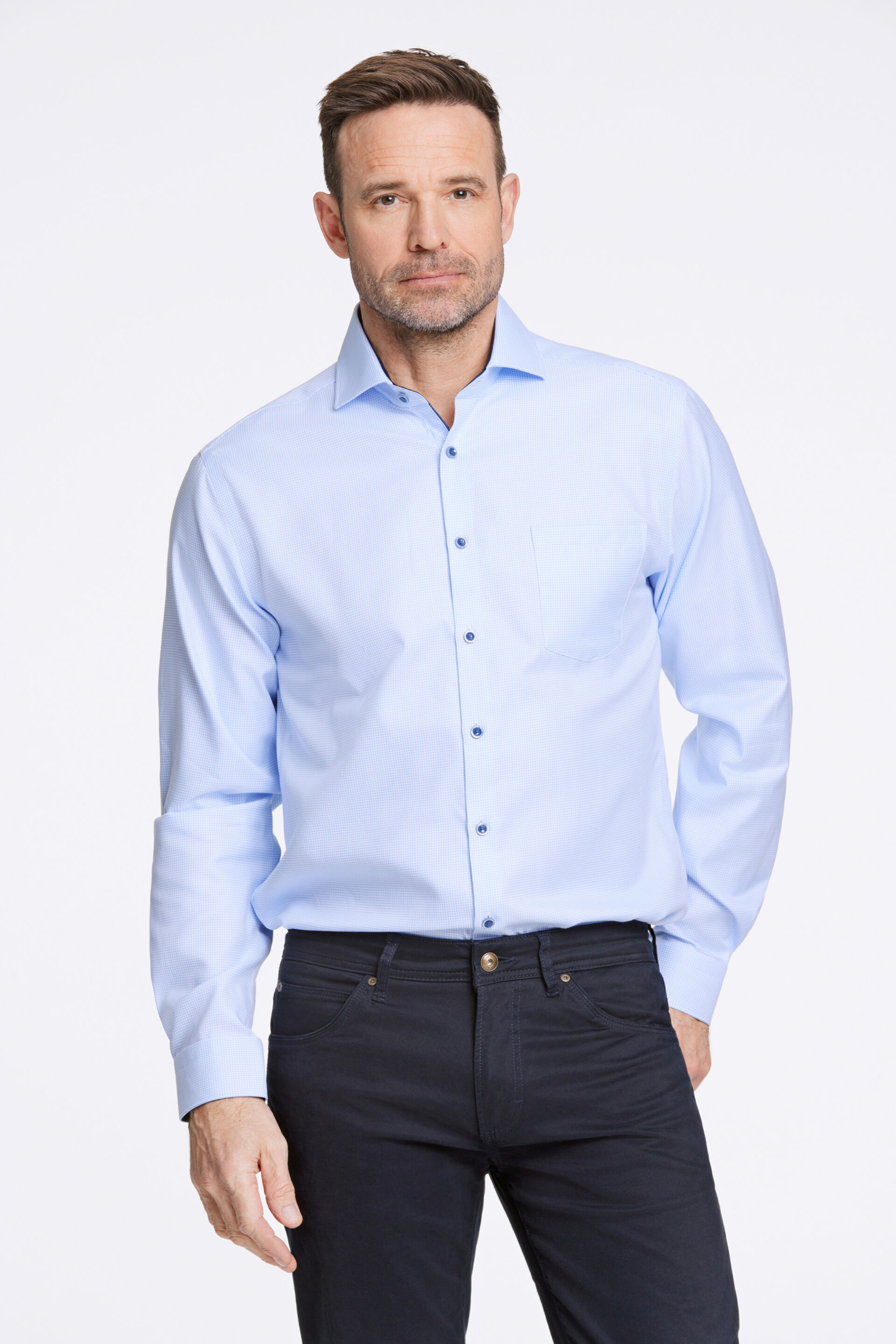 Morgan  Business casual skjorte Blå 75-290160