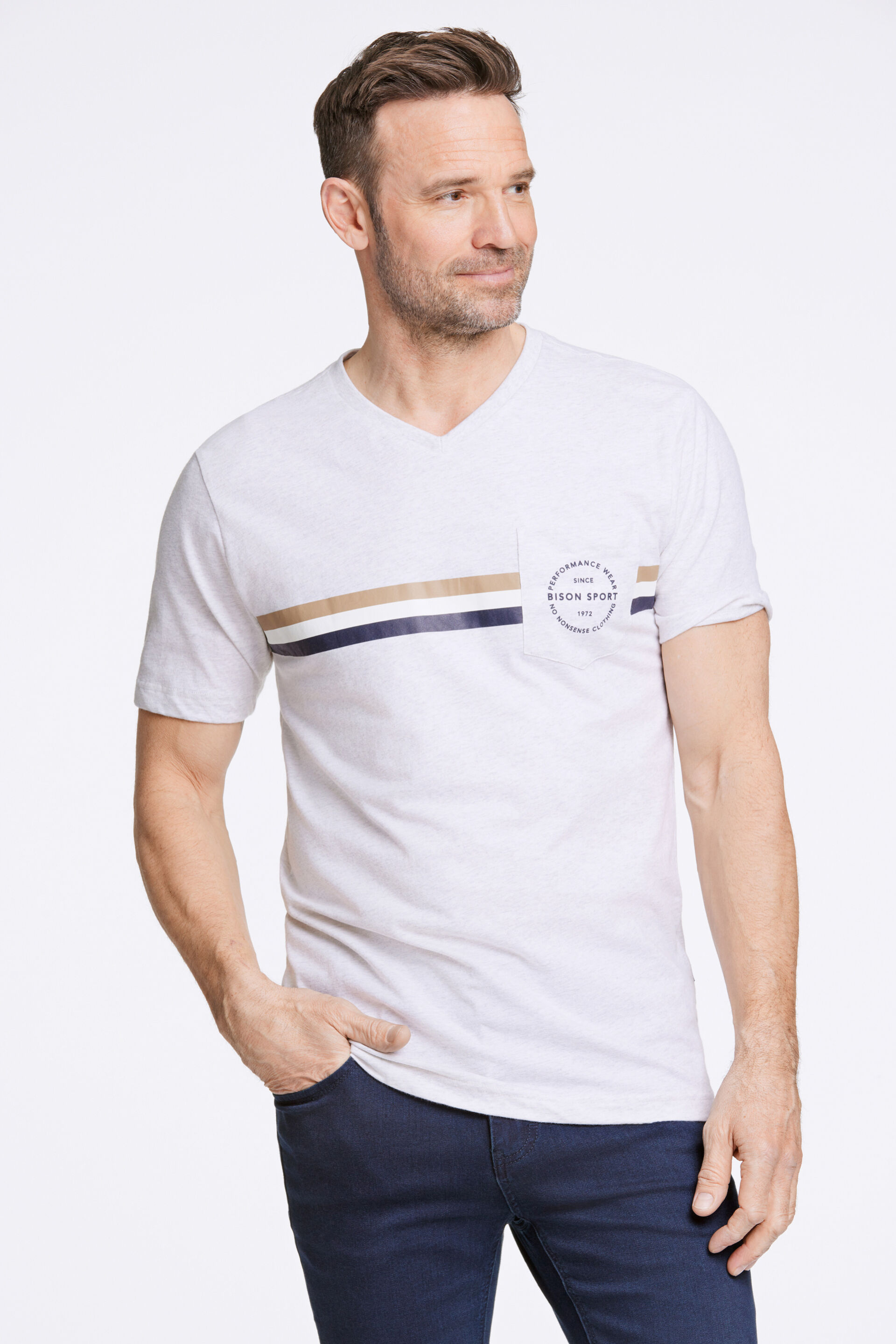 Bison  T-shirt Hvid 80-400111