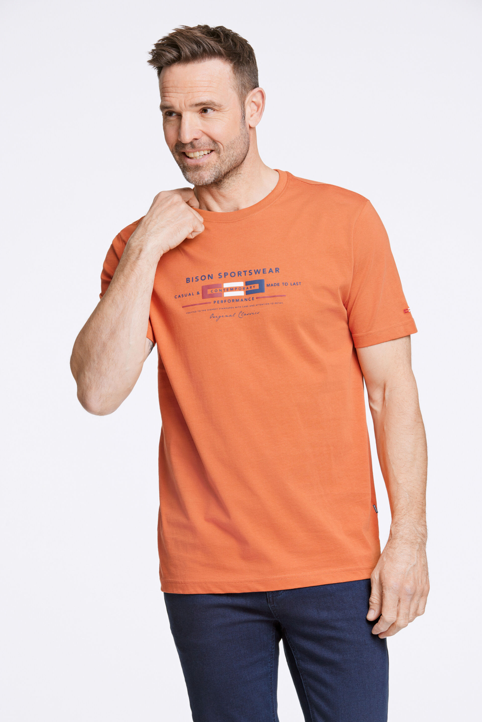 Bison  T-shirt Orange 80-400115A