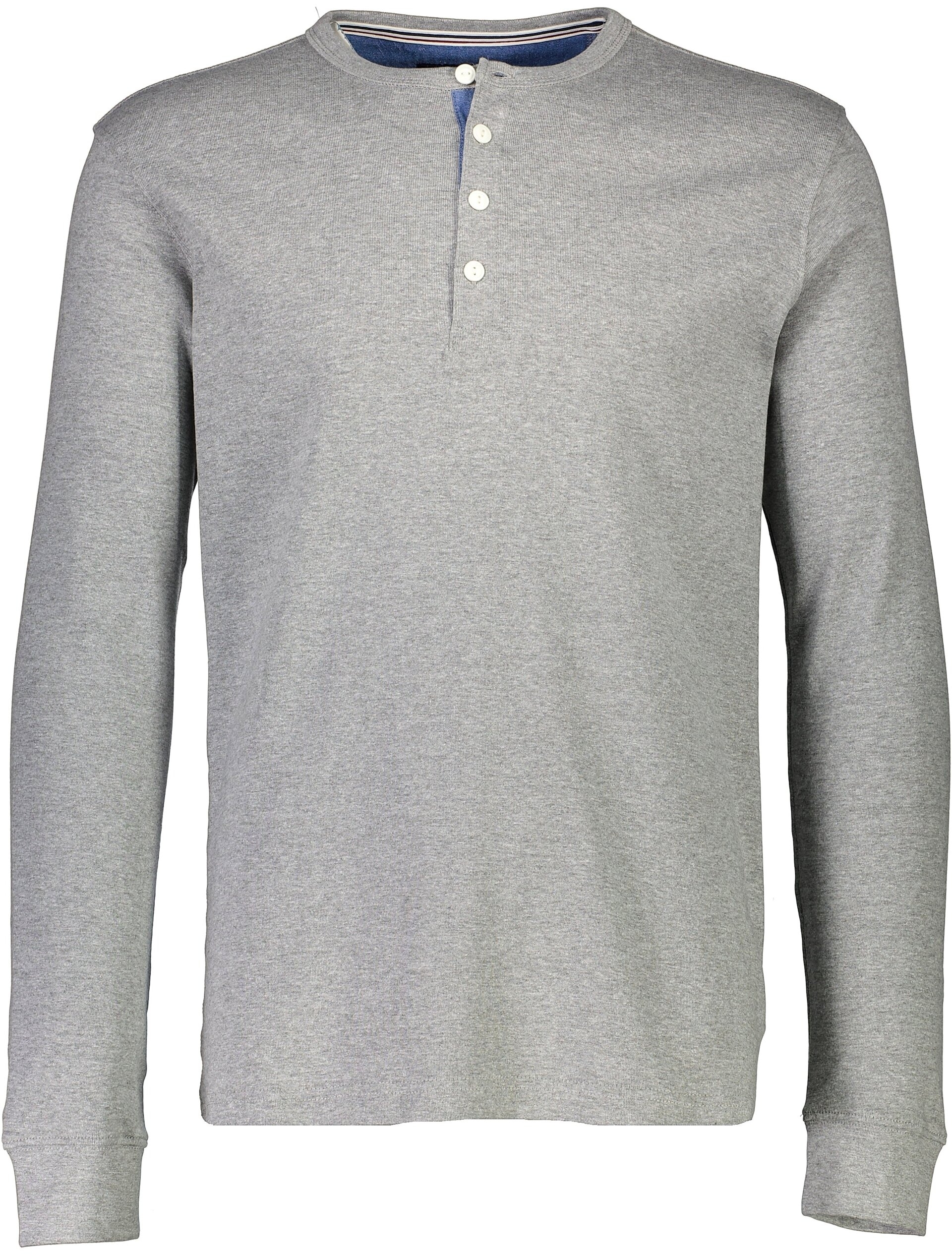 Lindbergh Henley shirt grijs / grey mel