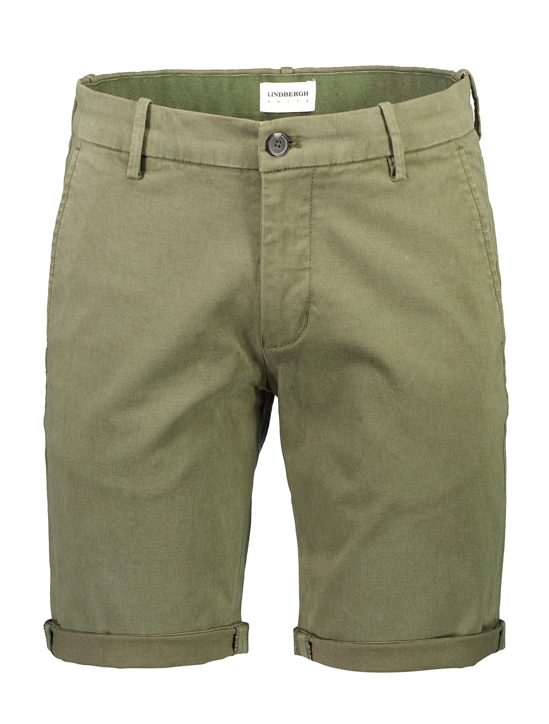 Lindbergh Chino shorts green / dk army