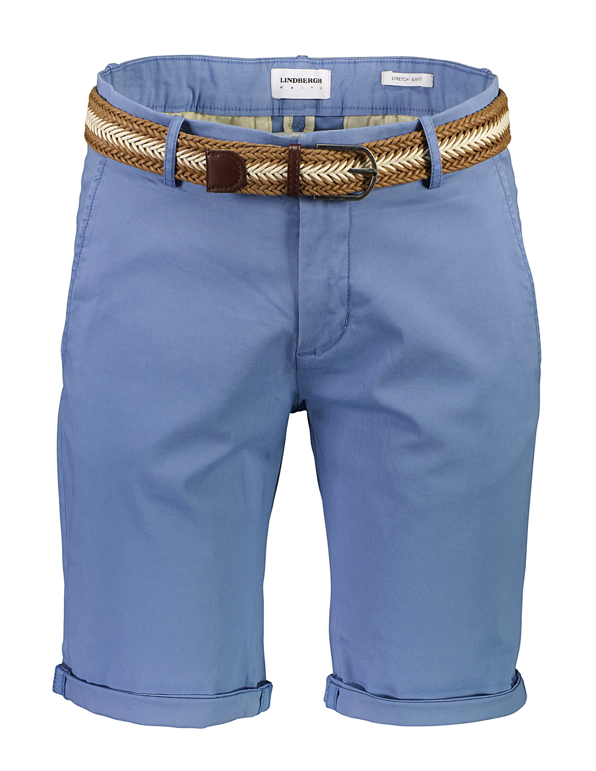 Lindbergh Chino korte broek blauw / dusty blue