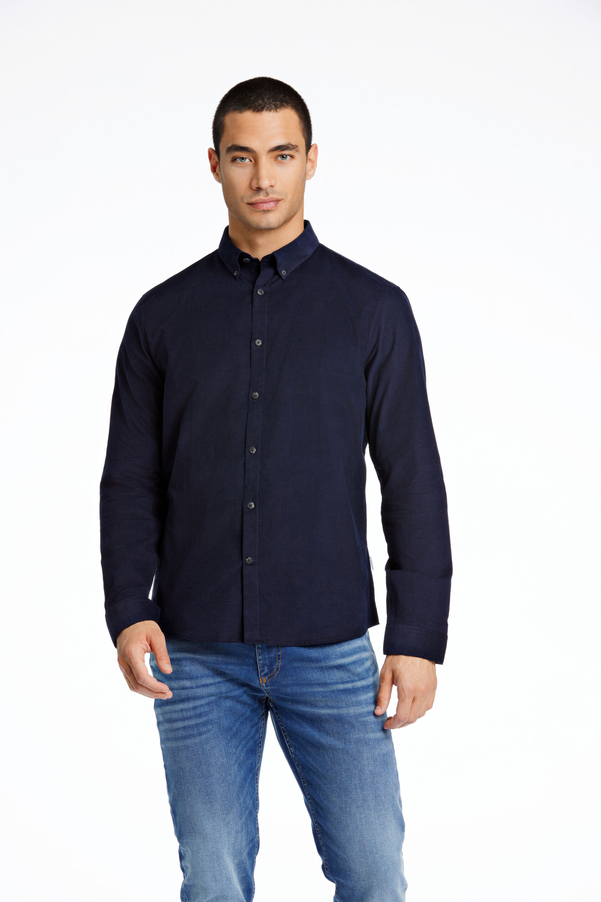 Fløjlsskjorte Fløjlsskjorte Blå 30-203248