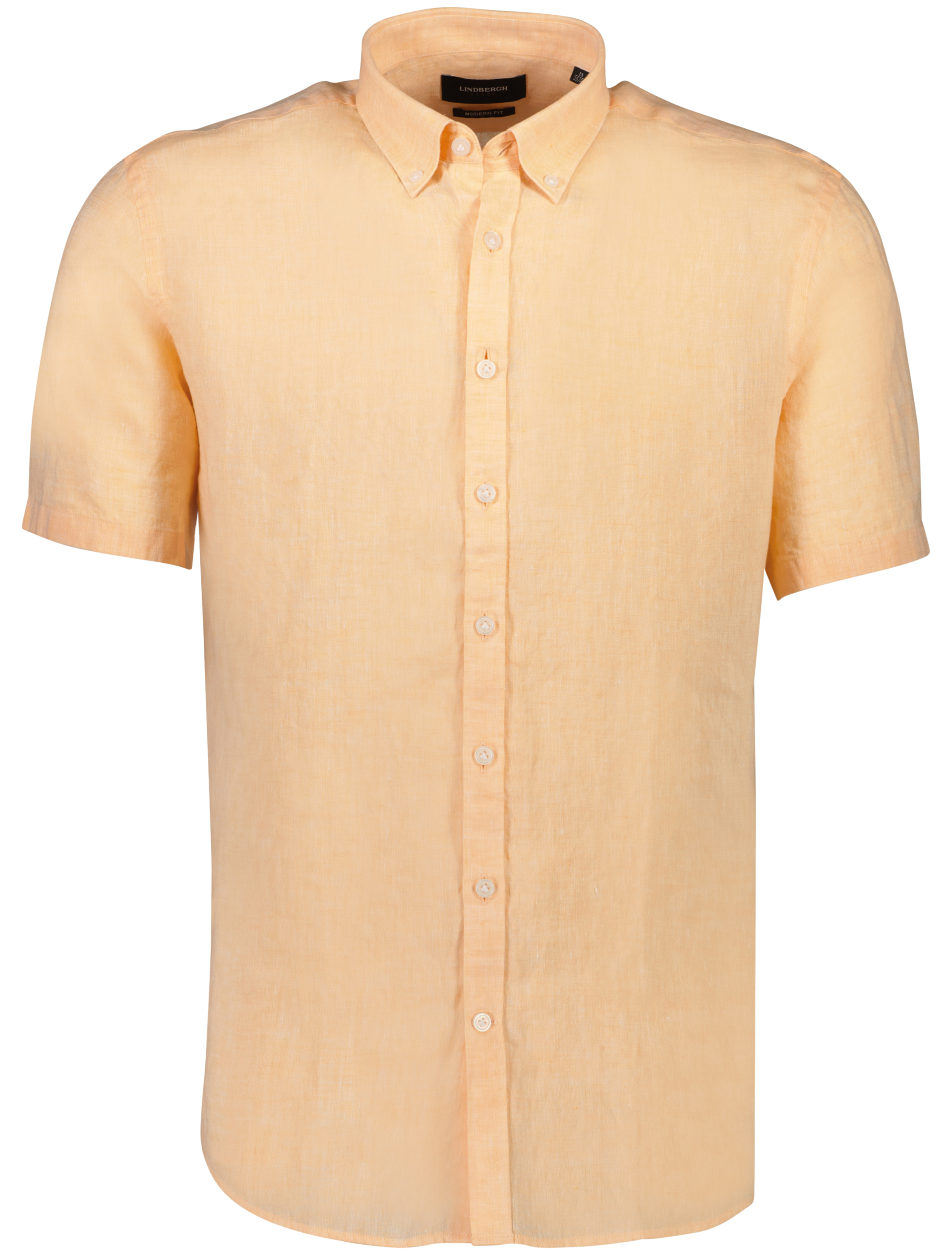 Lindbergh Linen shirt orange / lt apricot mel