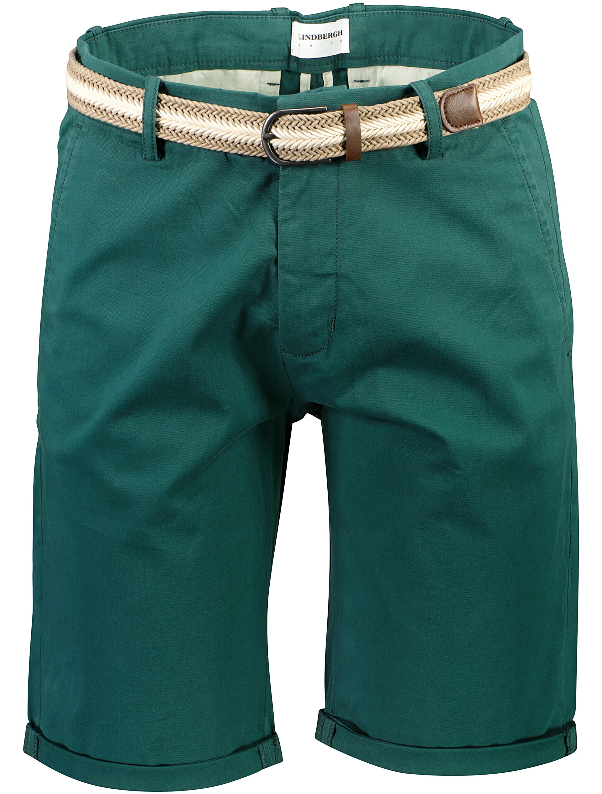 Lindbergh Chino korte broek groen / deep green