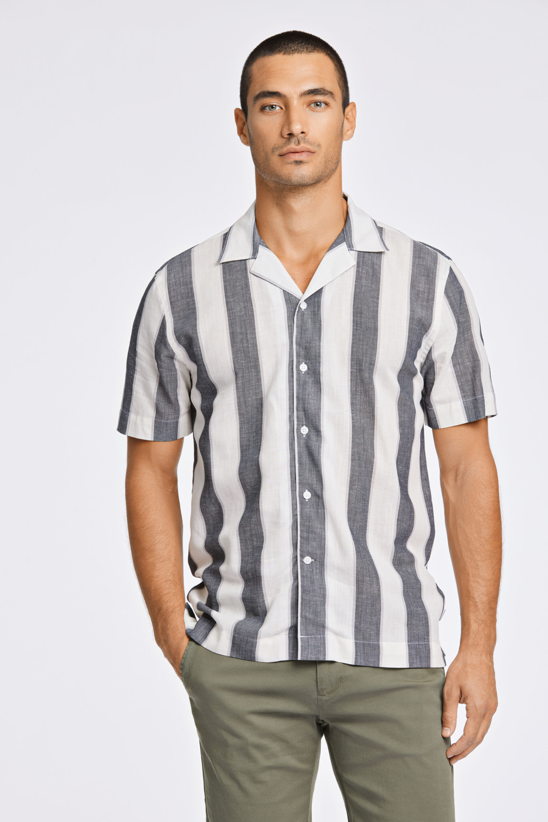 Linen shirt Linen shirt Black 30-203419