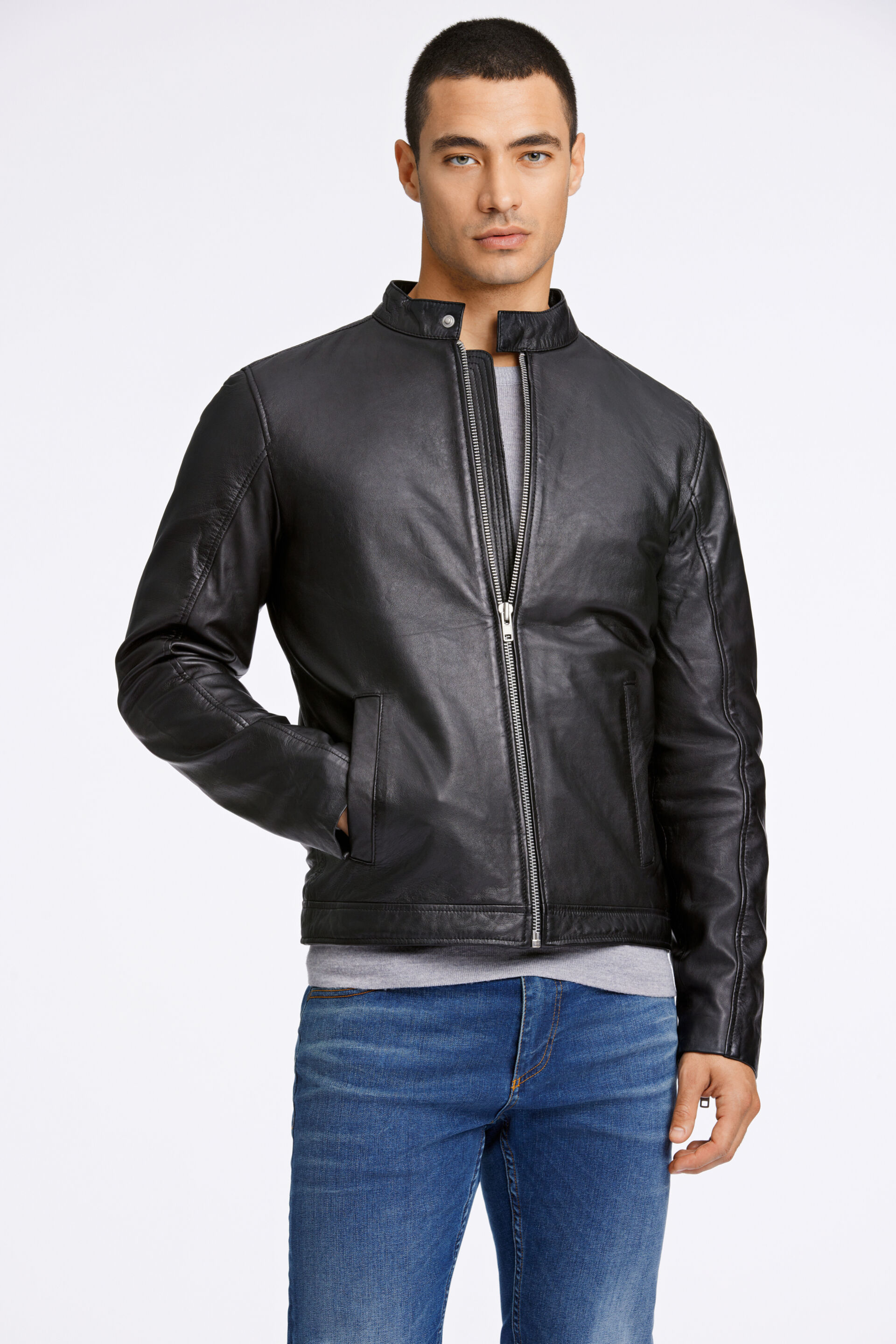 Leather jacket Leather jacket Black 30-10078