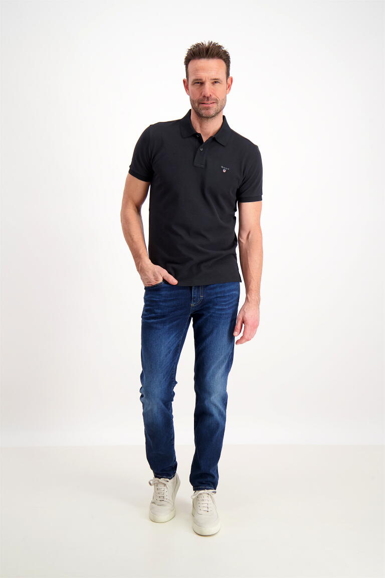 Gant Poloshirt Sort | Regular Tøjeksperten