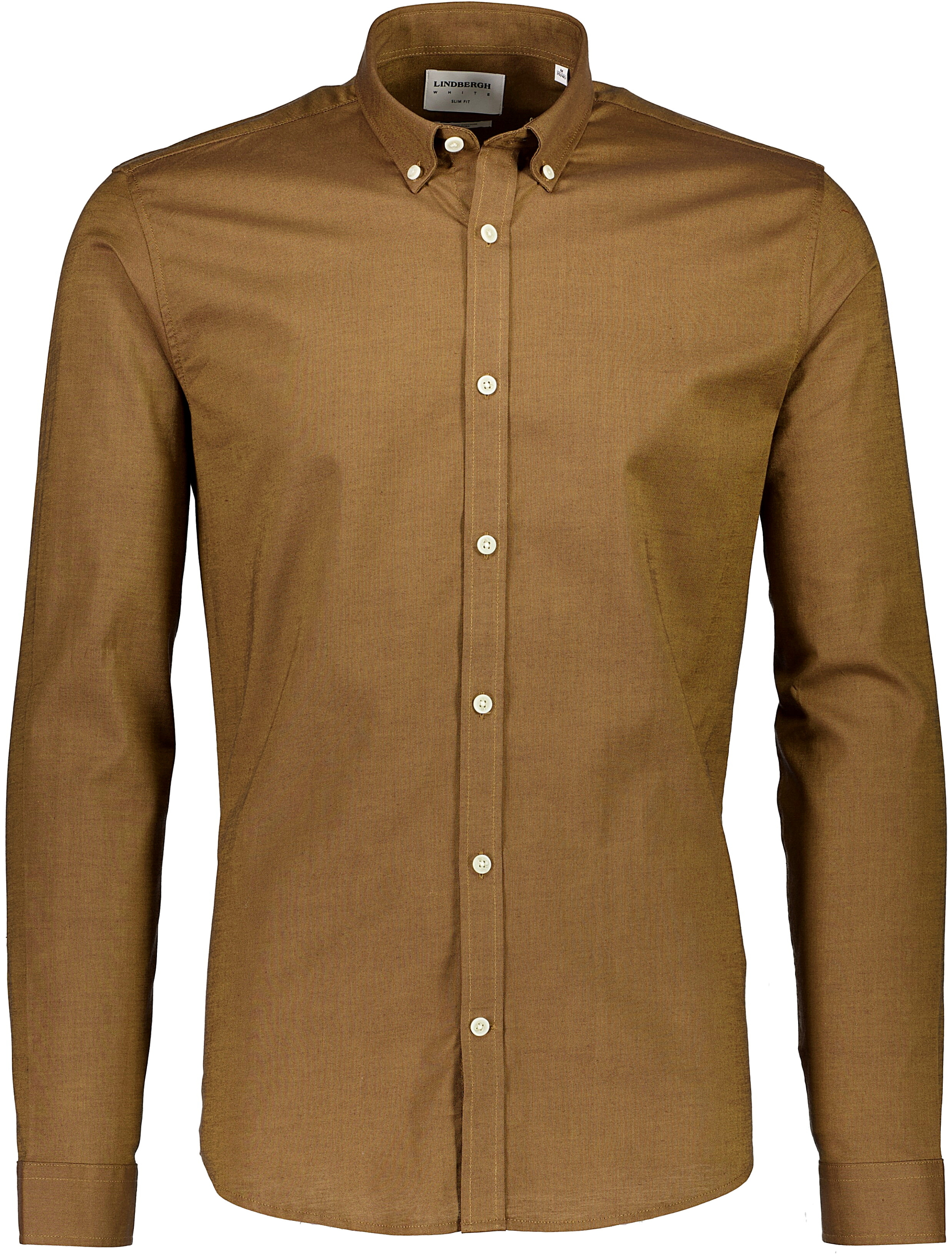 Lindbergh Oxford skjorte brun / brown
